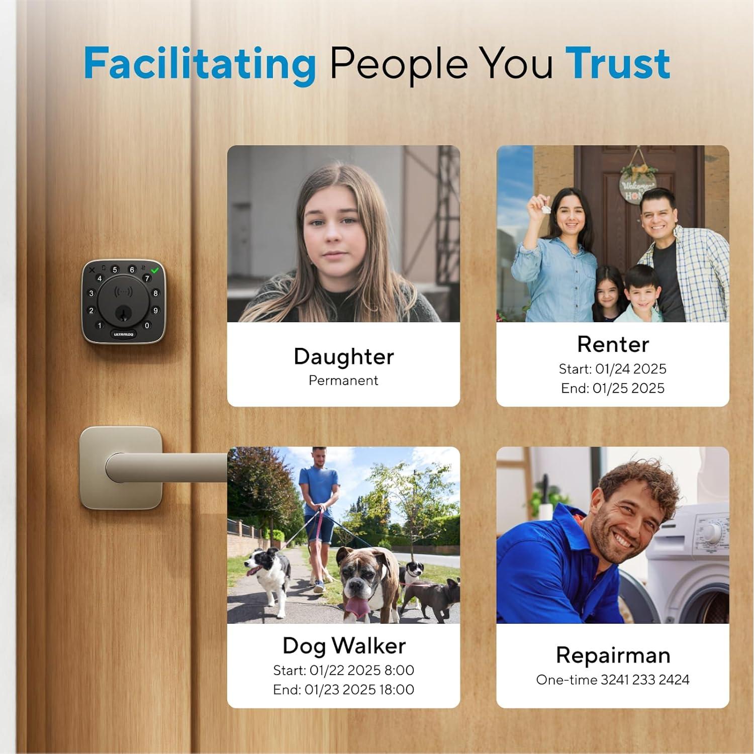 Cerradura Inteligente ULTRALOQ Bolt NFC con Apple HomeKit