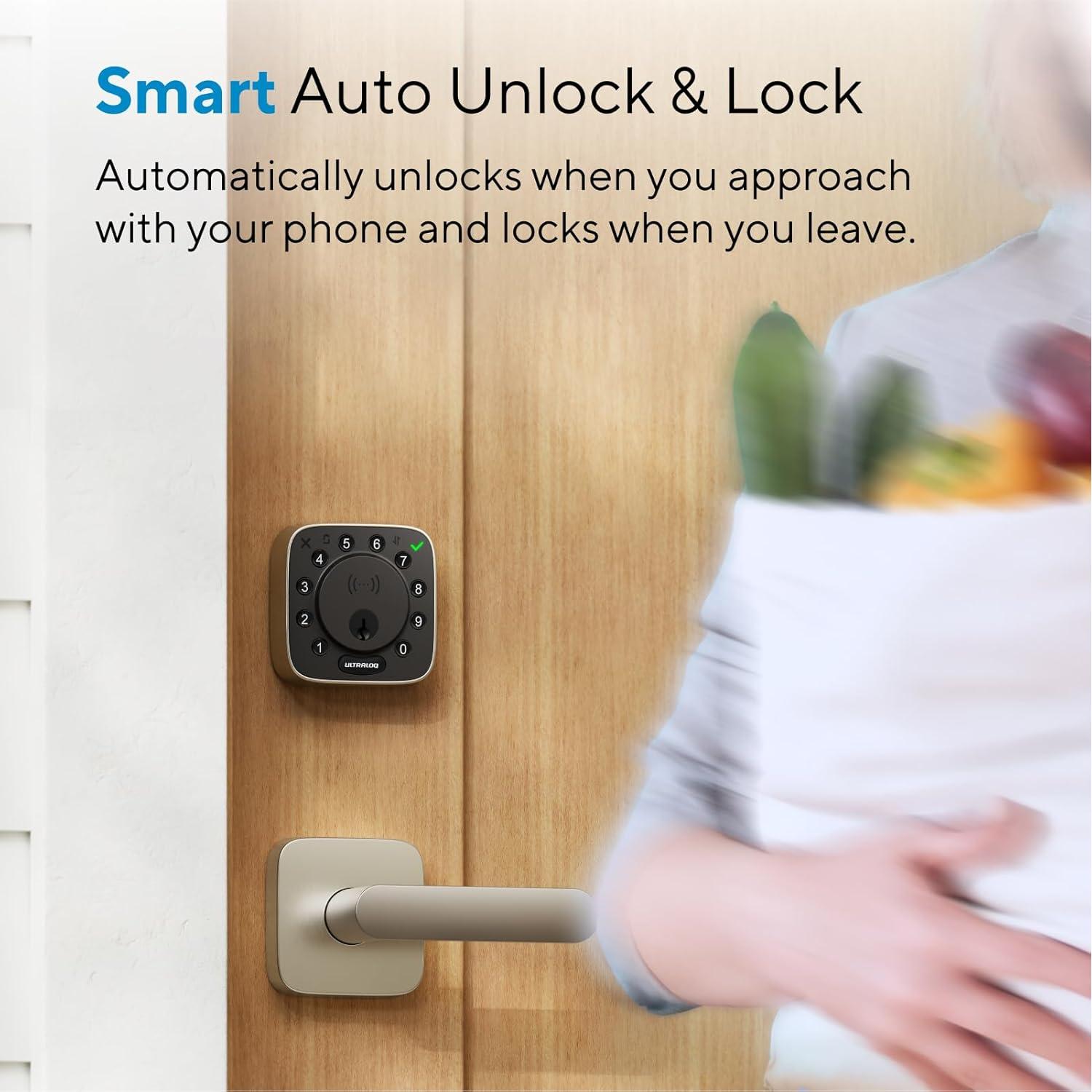 Cerradura Inteligente ULTRALOQ Bolt NFC con Apple HomeKit