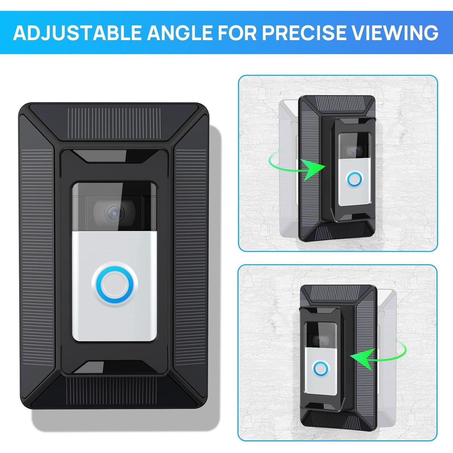 Cargador Solar 6W para Timbre Ring - TagRecove, 2-en-1