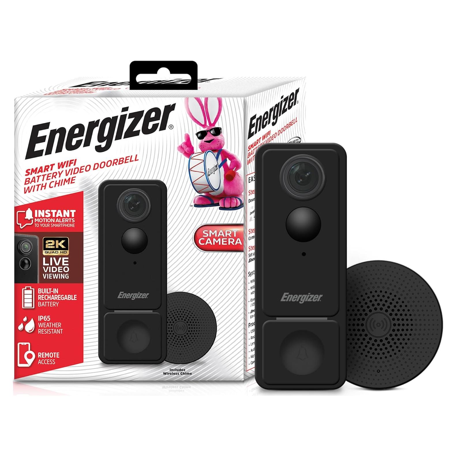 Timbre Inteligente Energizer 2K con Chime y Visión Nocturna