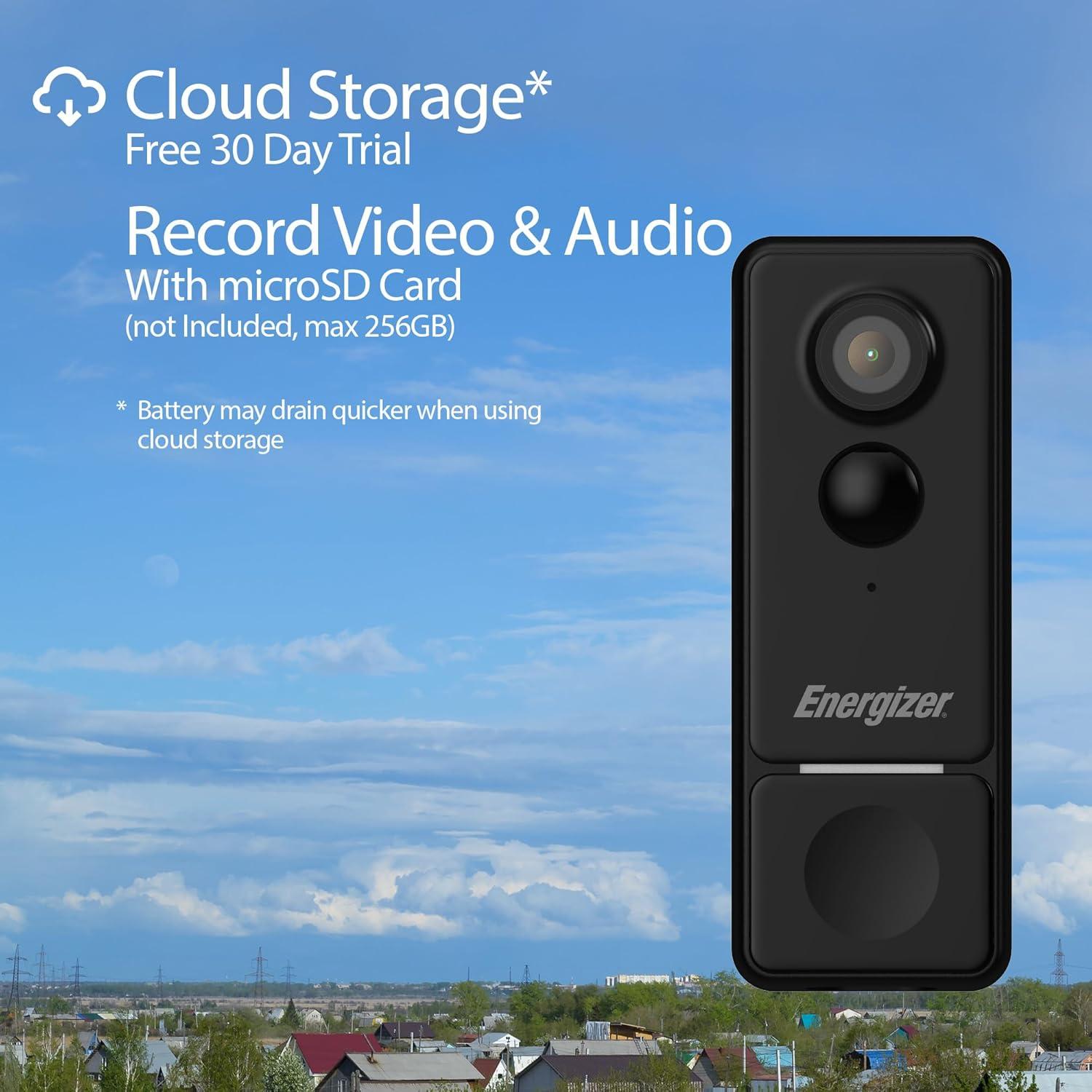 Timbre Inteligente Energizer 2K con Chime y Visión Nocturna