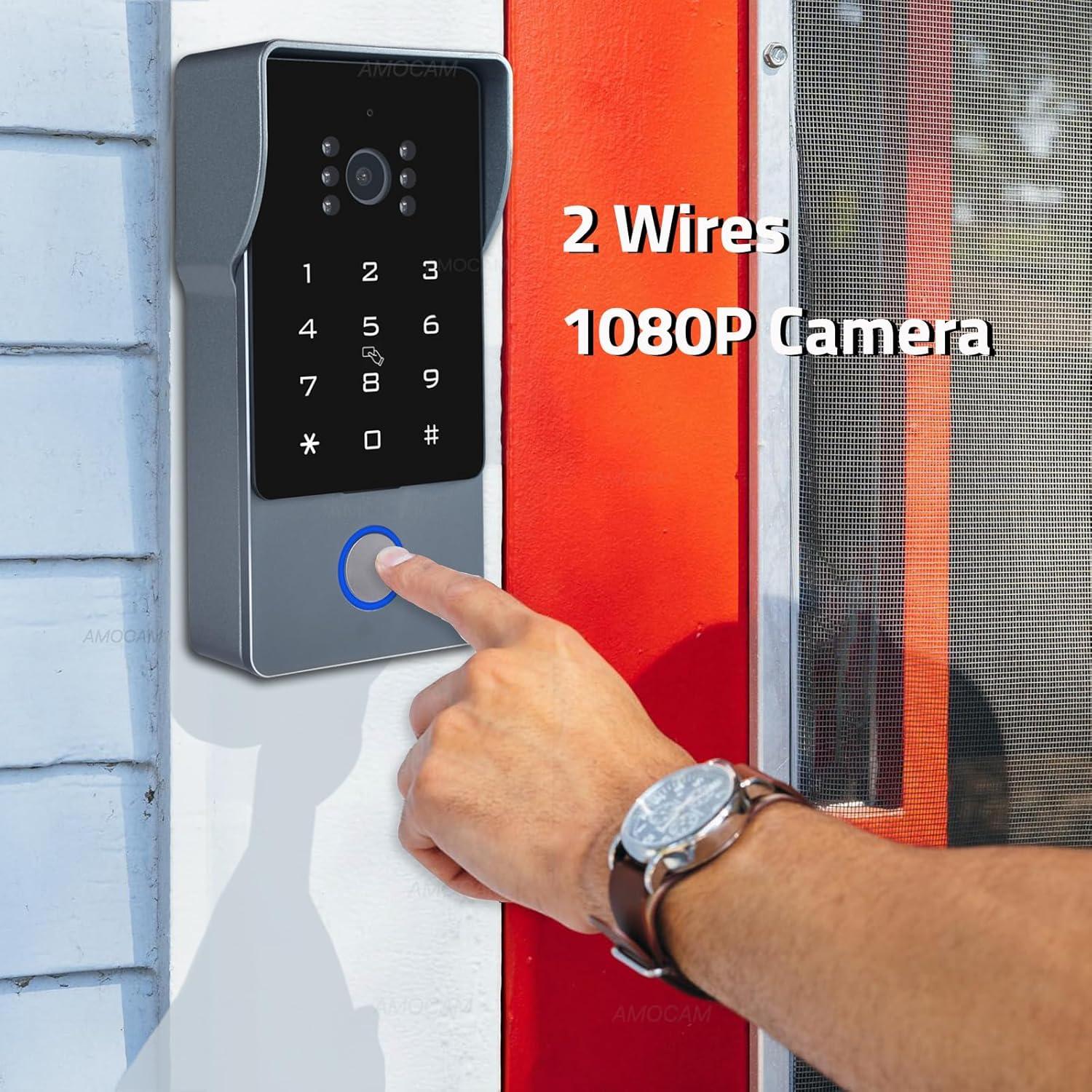 Intercomunicador de Video AMOCAM 7" 1080P WiFi 2 Hilos