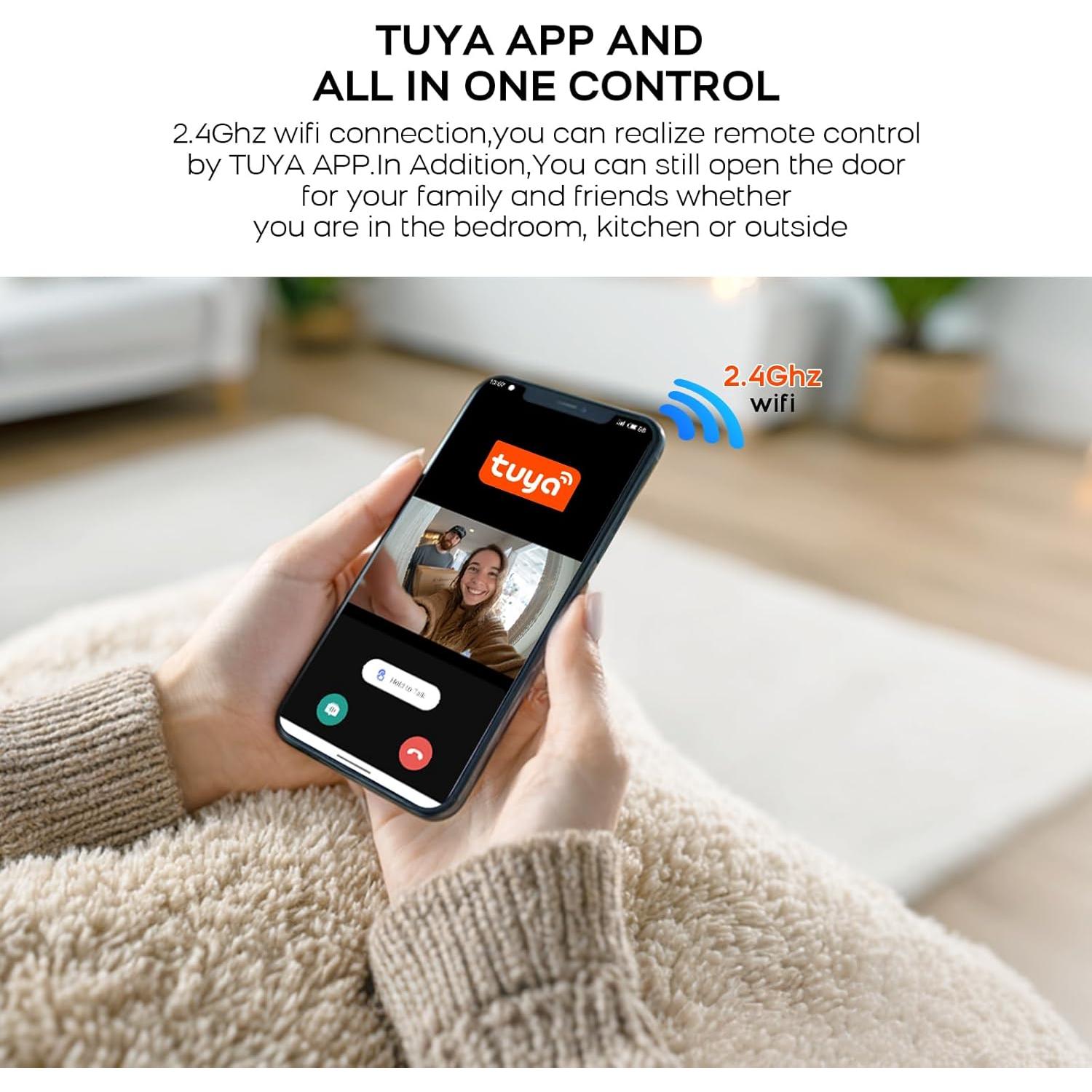 Timbre de Video Inalámbrico PGST M29W 2K HD con Audio Bidireccional