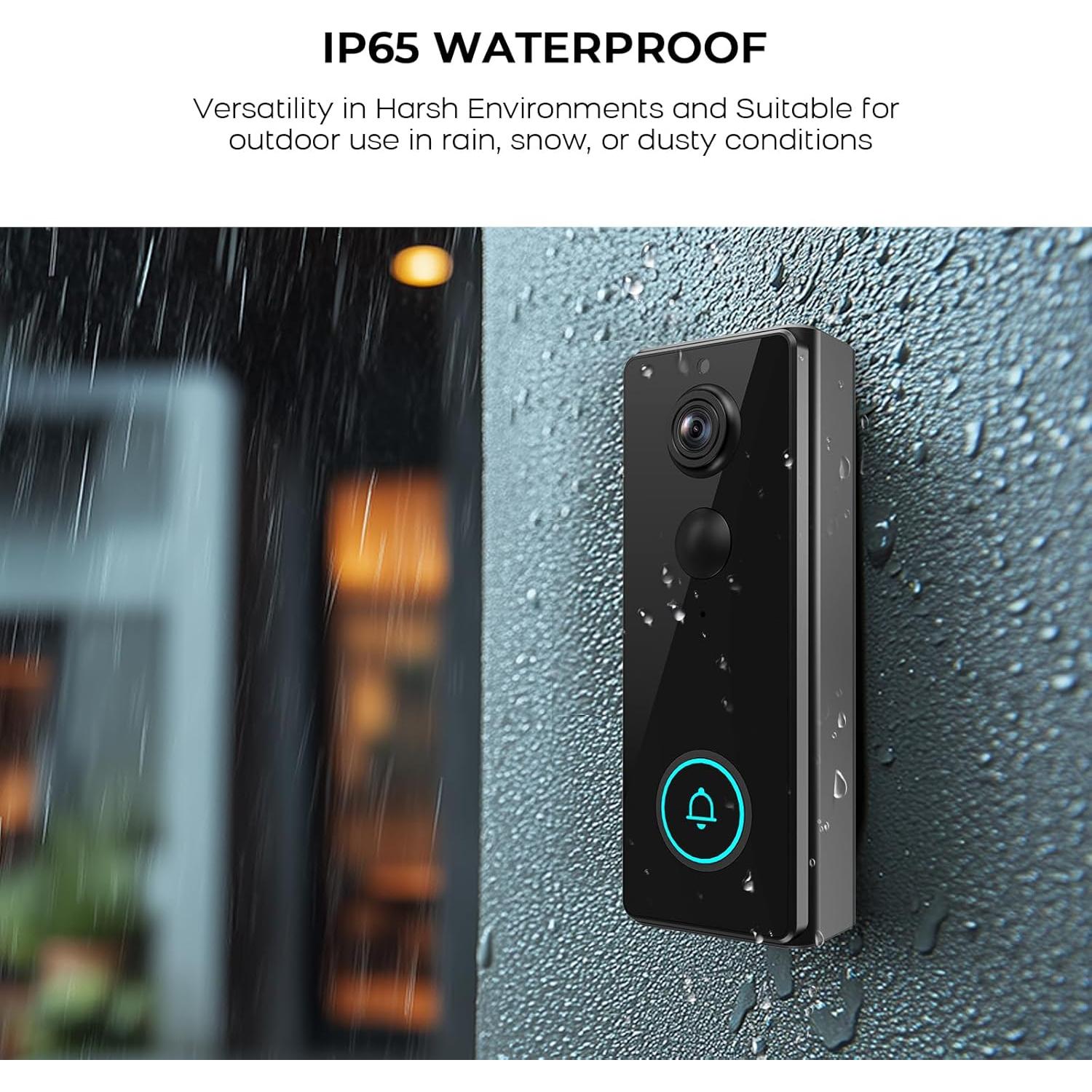 Timbre de Video Inalámbrico PGST M29W 2K HD con Audio Bidireccional