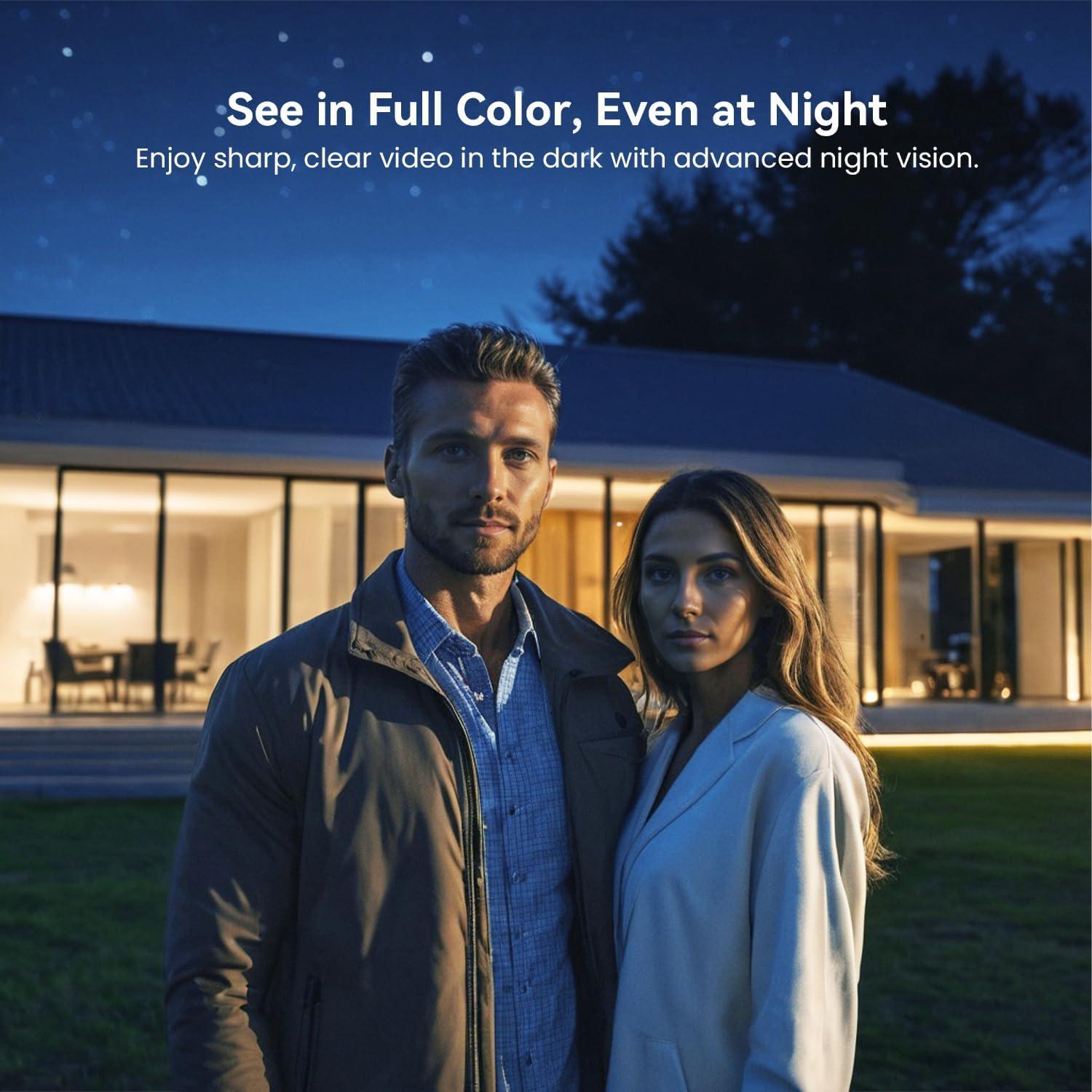 Cámara de Timbre Inalámbrico 1080p MeshSear con Visión Nocturna