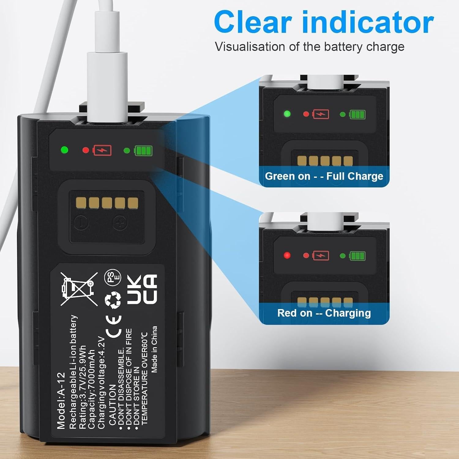 Batería Recargable Egoway 7000mAh para Timbre Arlo AVD2001