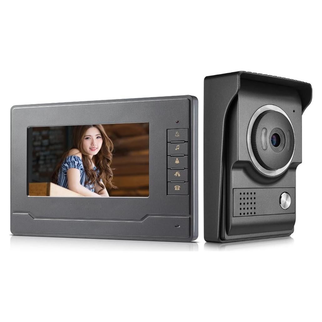 Intercomunicador de Video AMOCAM 7" HD con Timbre y Desbloqueo