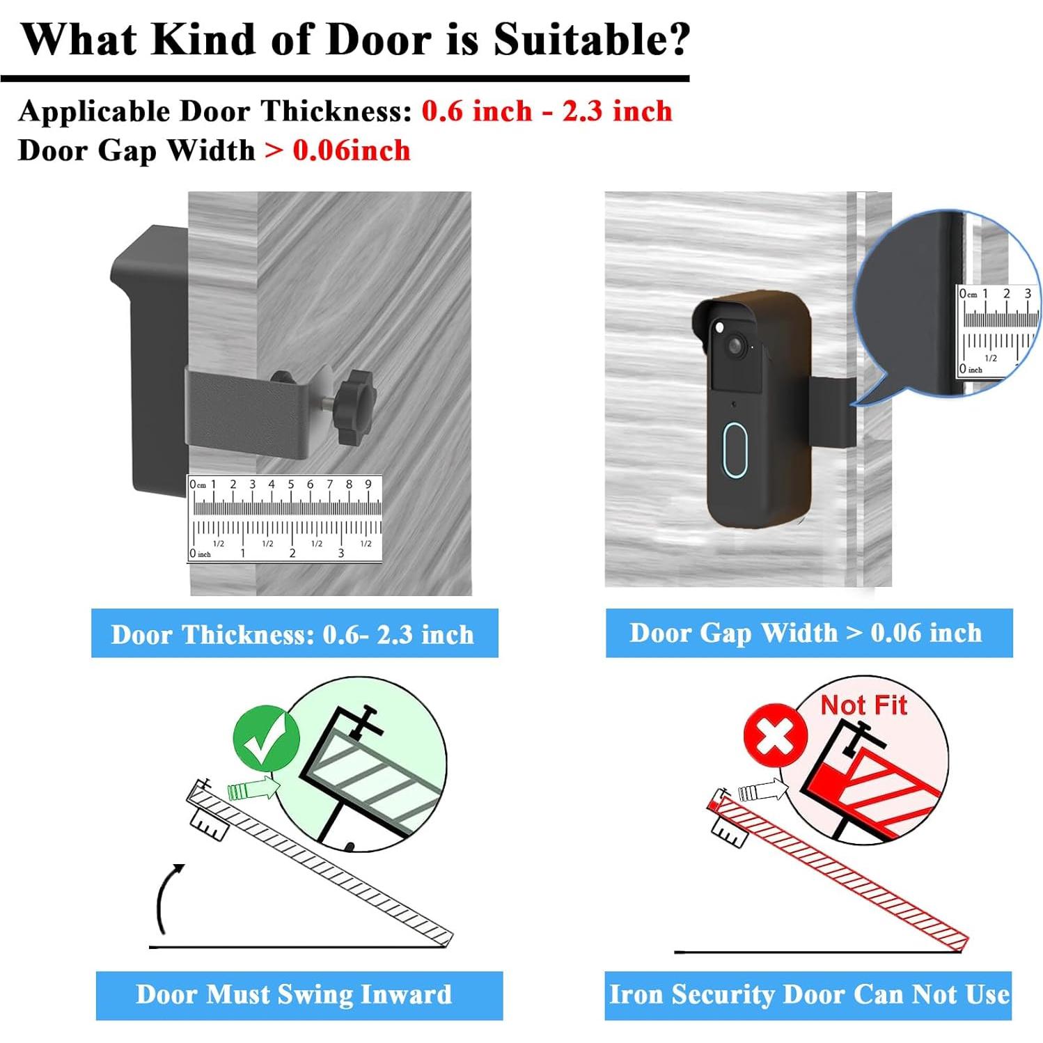 Soporte Antirrobo para Timbre Blink Video Fieybirt Negro