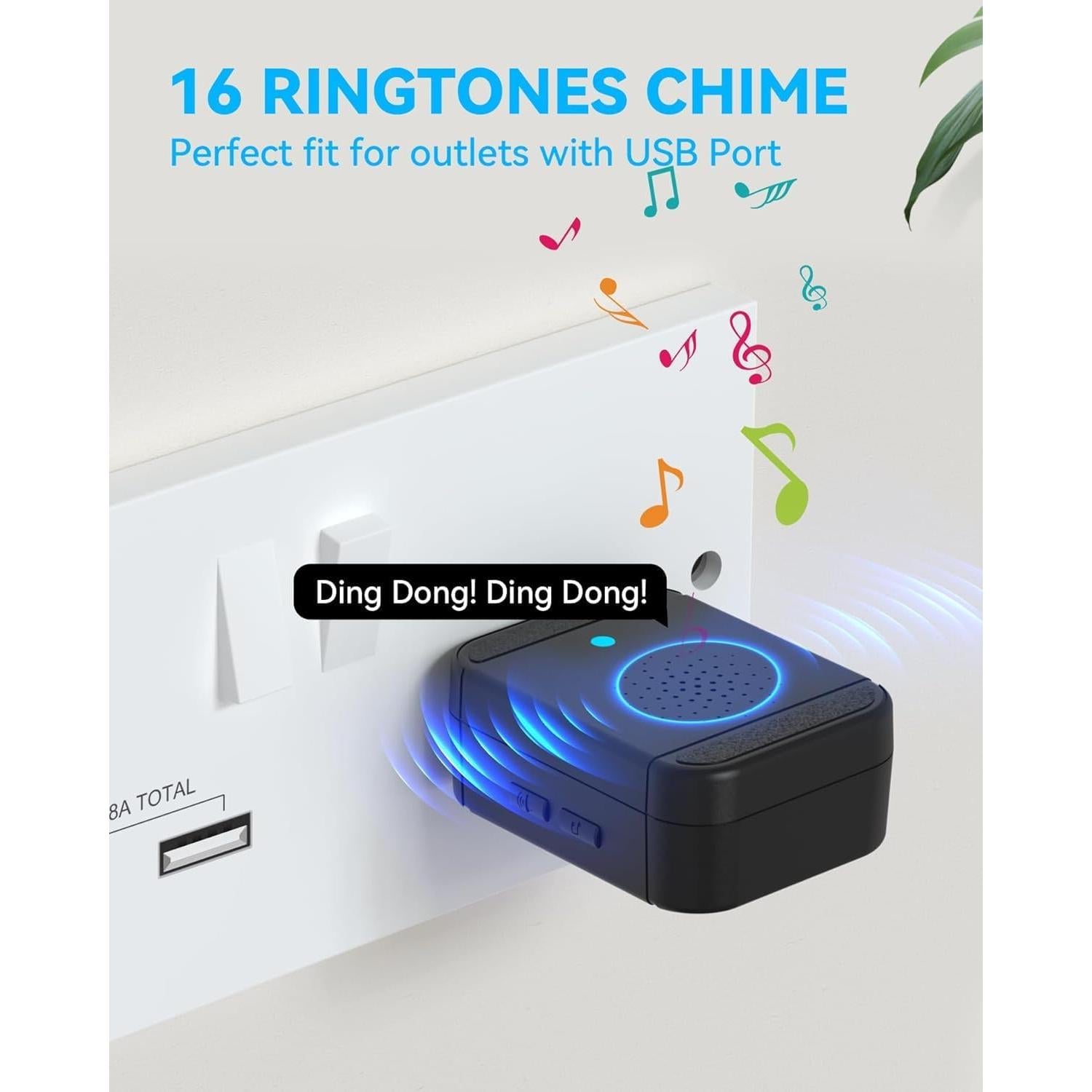 Timbre de Video Inalámbrico VicoHome DB2 - 1080P HD, Batería