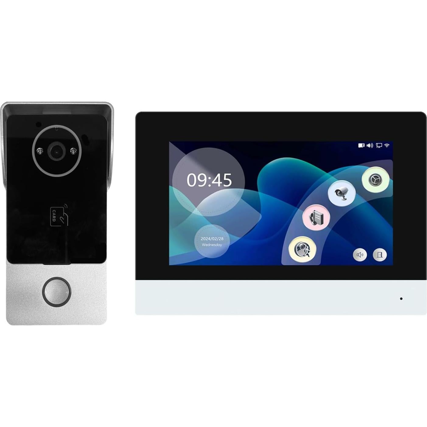 Sistema de Intercomunicador de Video Wi-Fi 1080P con Cerradura 600lb