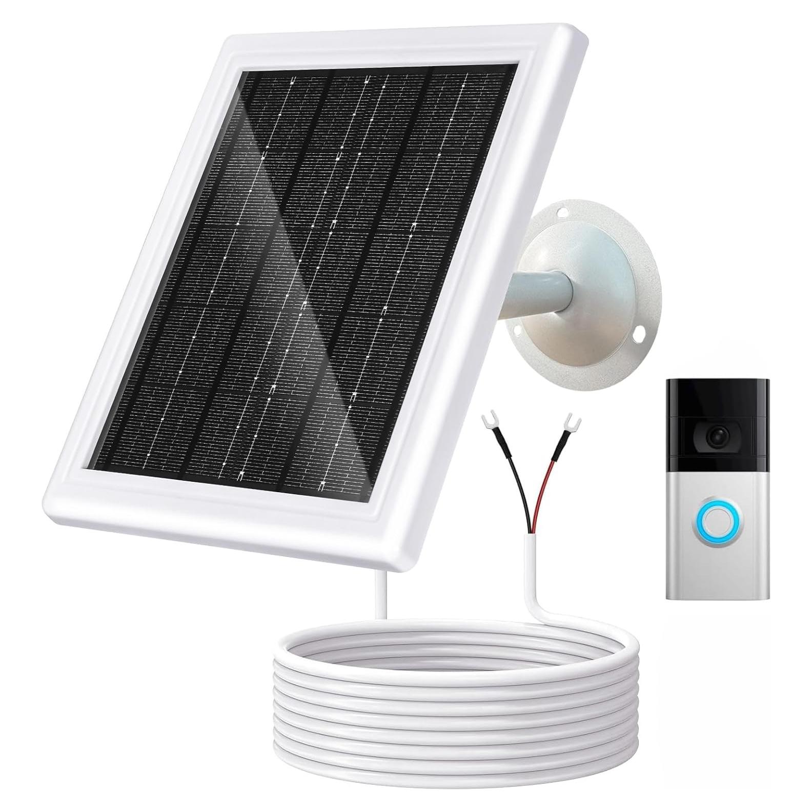 Cargador Solar BOBUY para Timbre Ring Video Doorbell 3/4 - 5W IP65