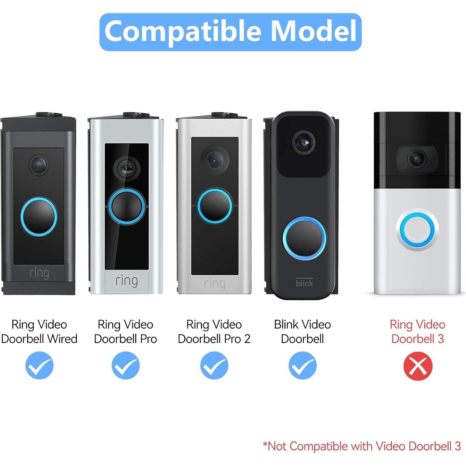 Soporte de ángulo ajustable RIOVO para timbre de video Pro