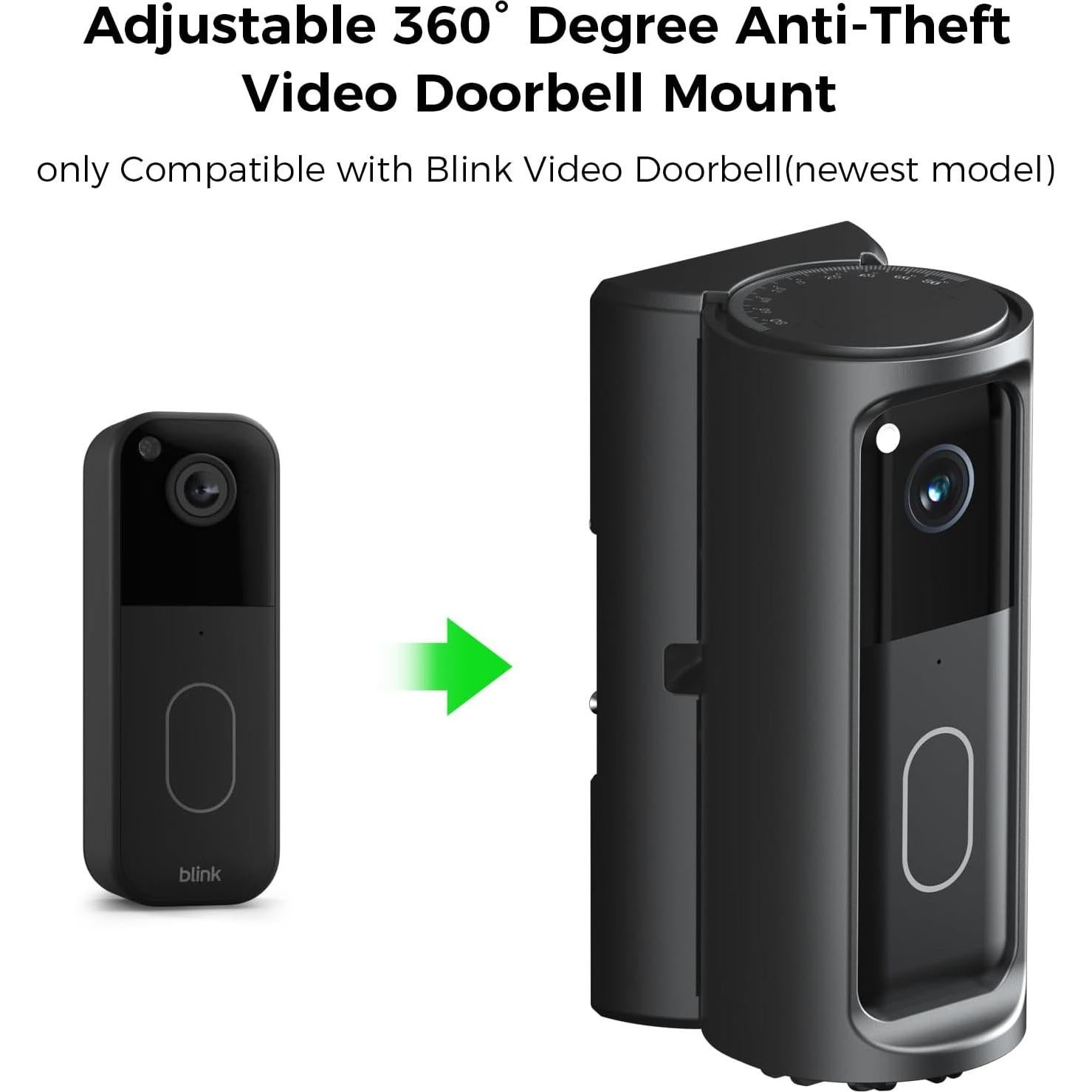 Soporte Ajustable 360° para Timbre Blink 2025 - Antirrobo