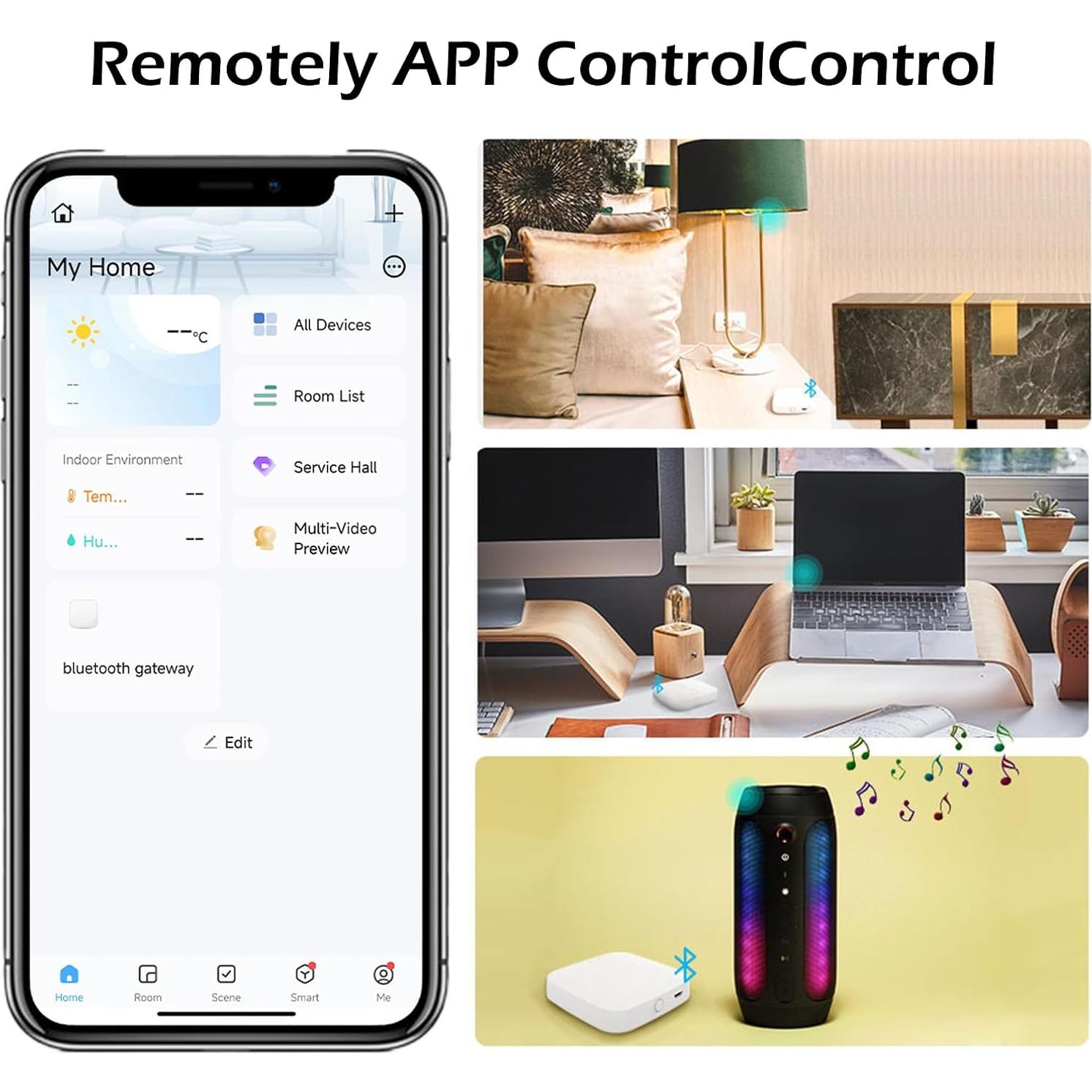 Hub inteligente Tuya BLE y WiFi para cerraduras - Plata