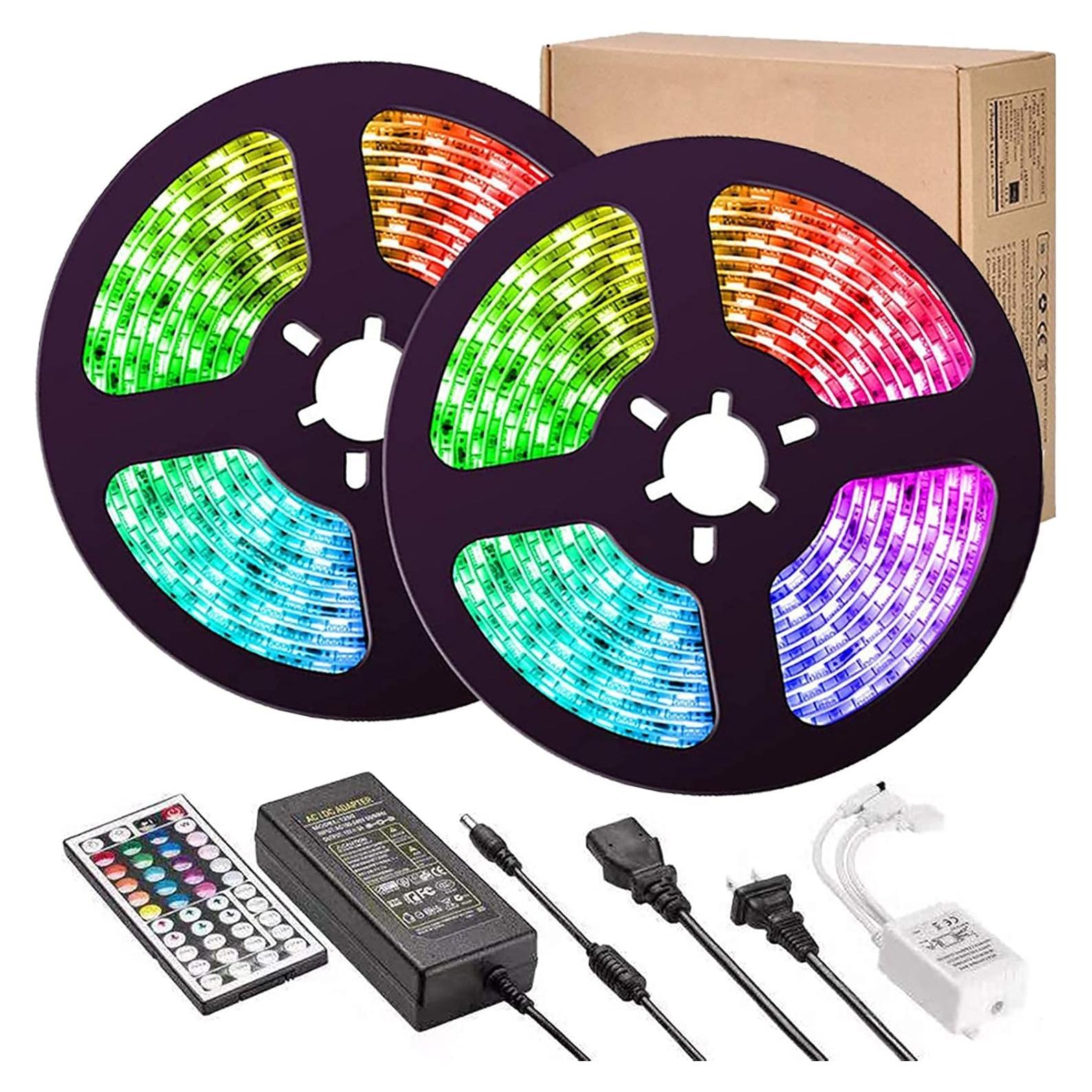 Luces de tira LED RGB 10M 5050 con control remoto - U003