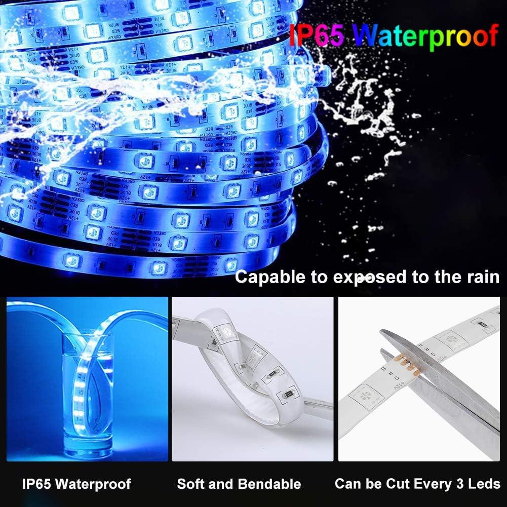 Luces de tira LED RGB 10M 5050 con control remoto - U003