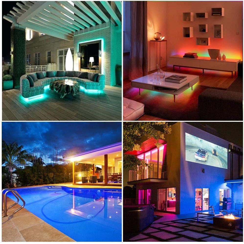 Luces de tira LED RGB 10M 5050 con control remoto - U003