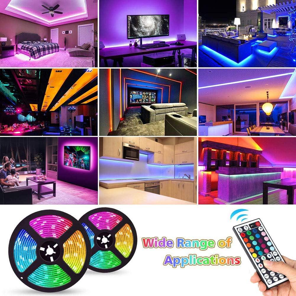 Luces de tira LED RGB 10M 5050 con control remoto - U003