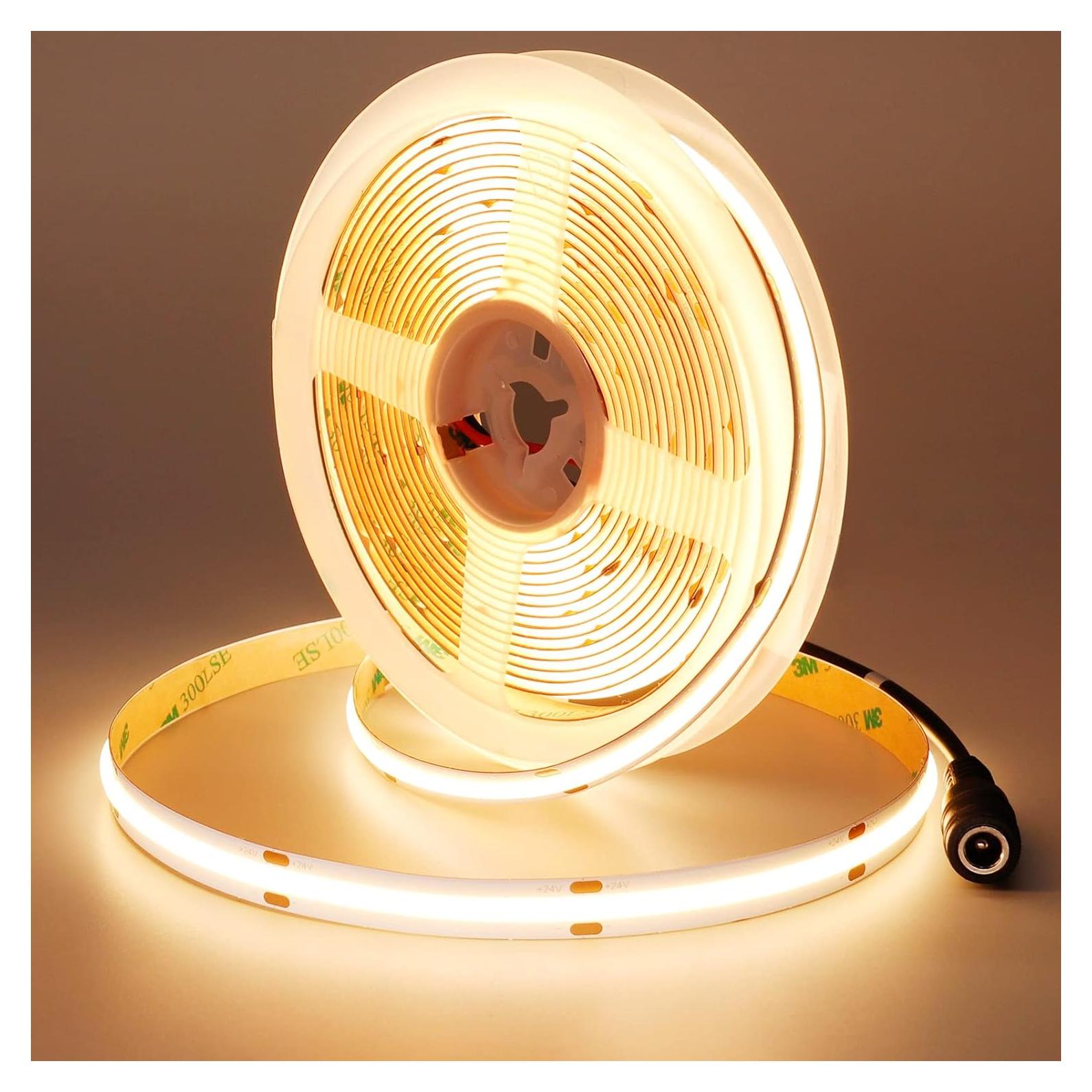 Tira LED COB 24V JOYLIT 5m 3000K 9000LM Dimmable UL