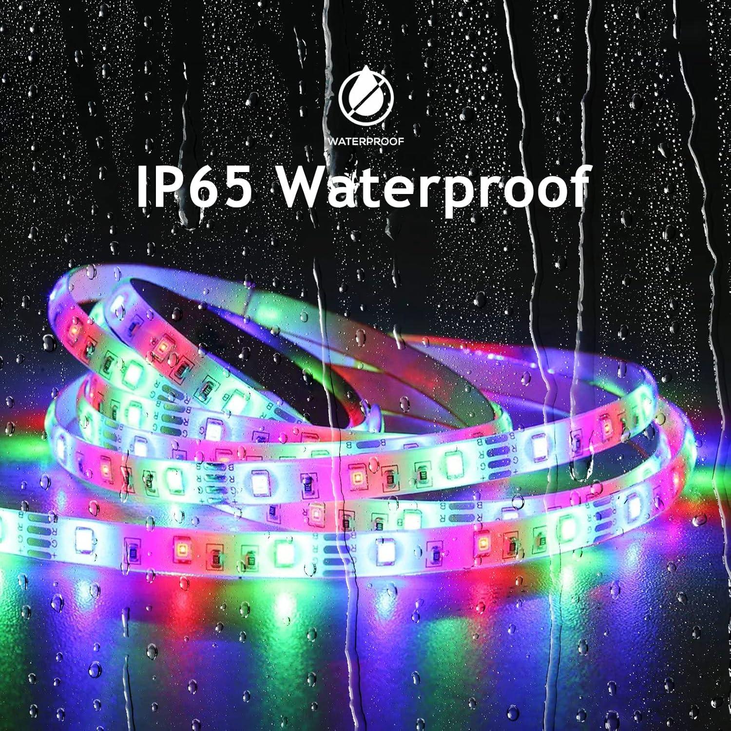 Tira de Luz LED Impermeable CHARKEE 10m RGB con Control Remoto