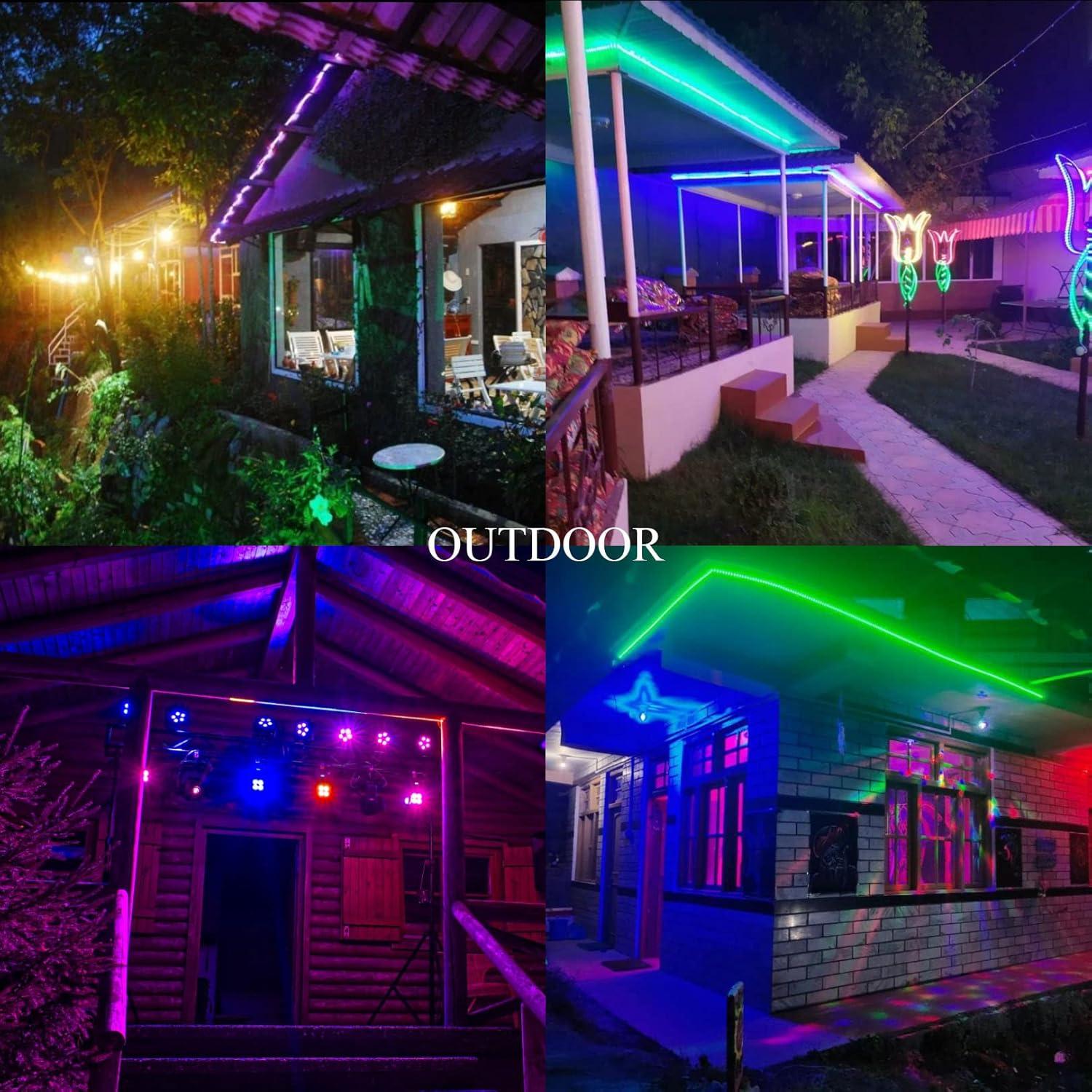 Tira de Luz LED Impermeable CHARKEE 10m RGB con Control Remoto