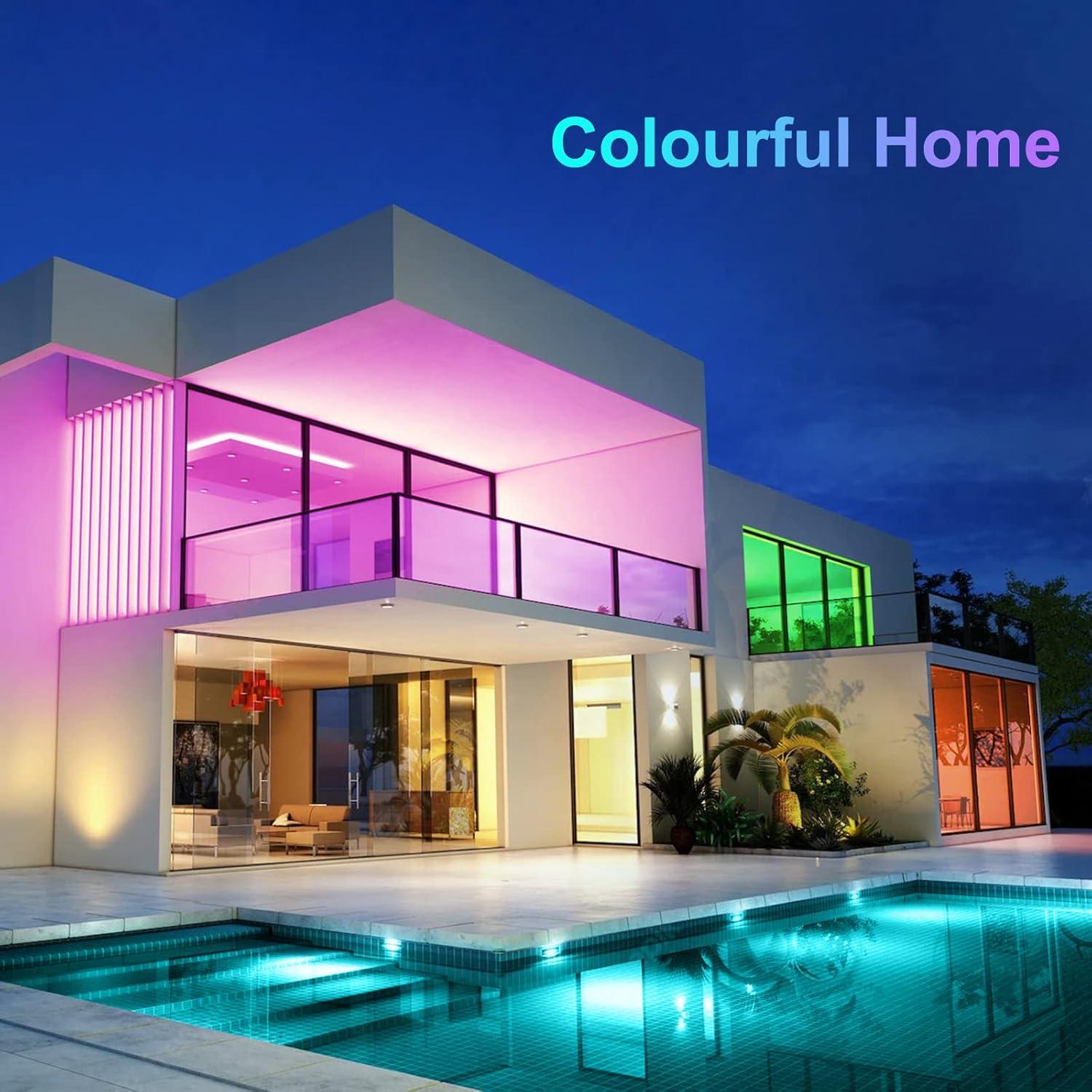 Tira de Luz LED Impermeable CHARKEE 10m RGB con Control Remoto