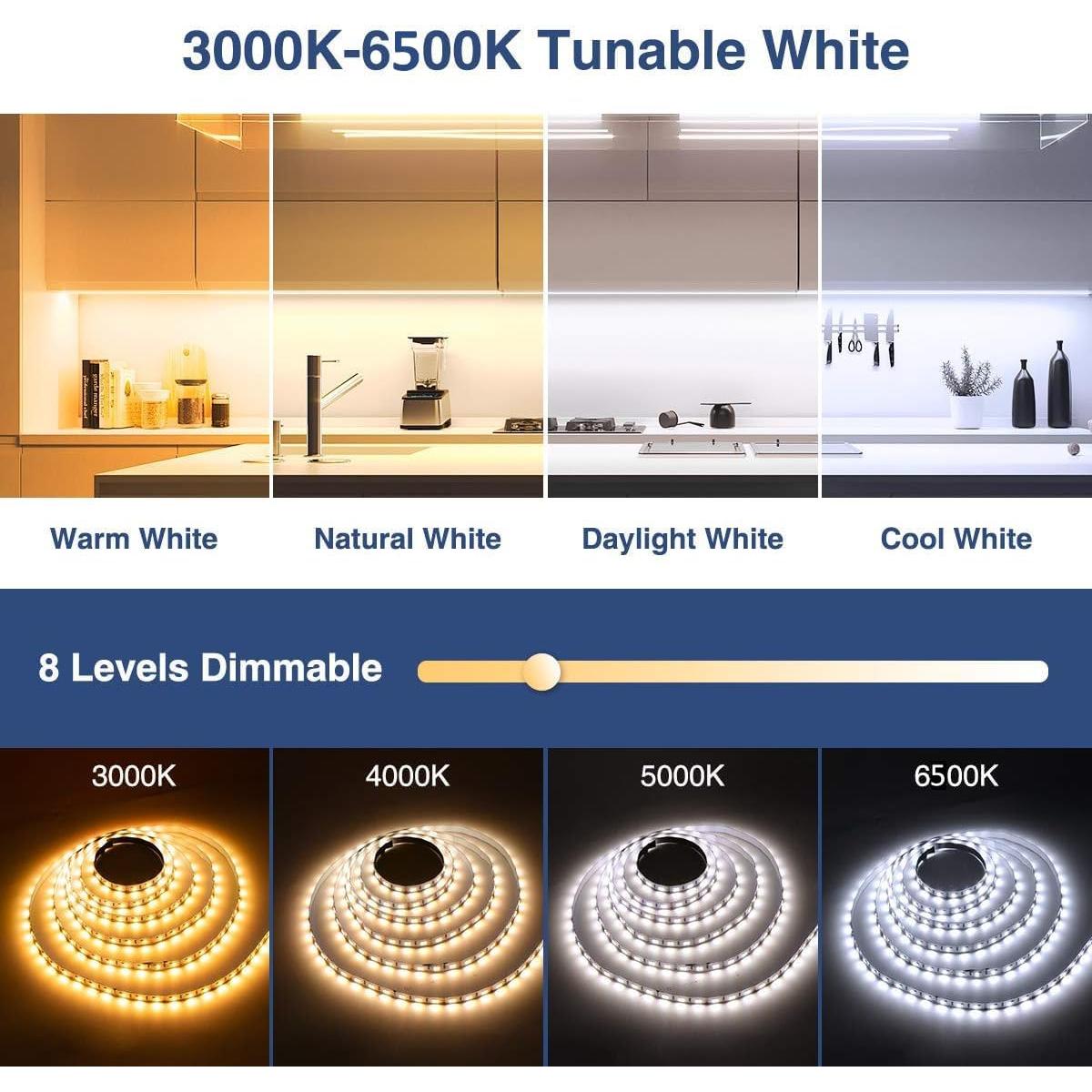 Tira LED blanca regulable Ustarus 16m 24V 3000K-6500K