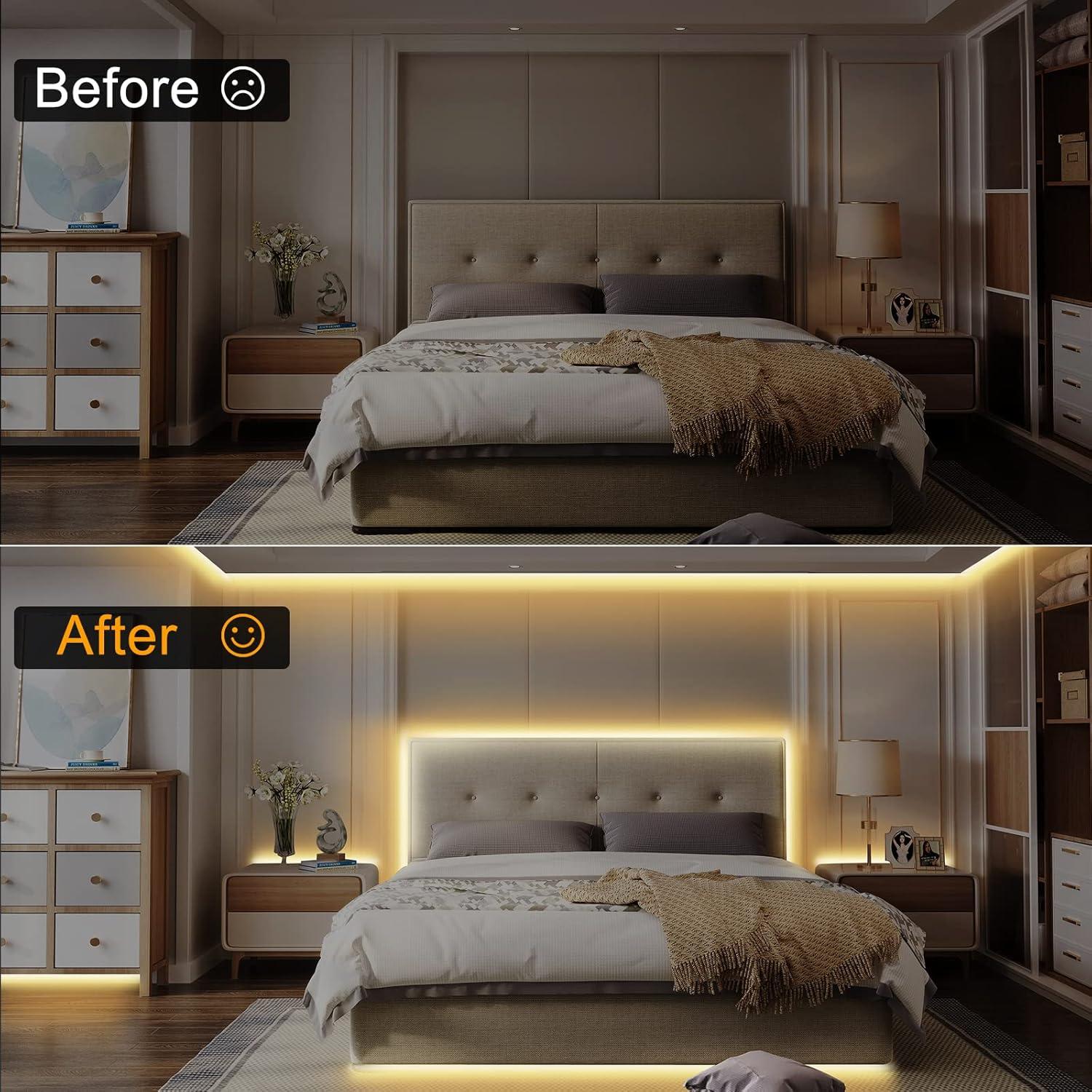 Cinta LED COB 5m Ajustable Tatazone 2700K-6500K Control Voz