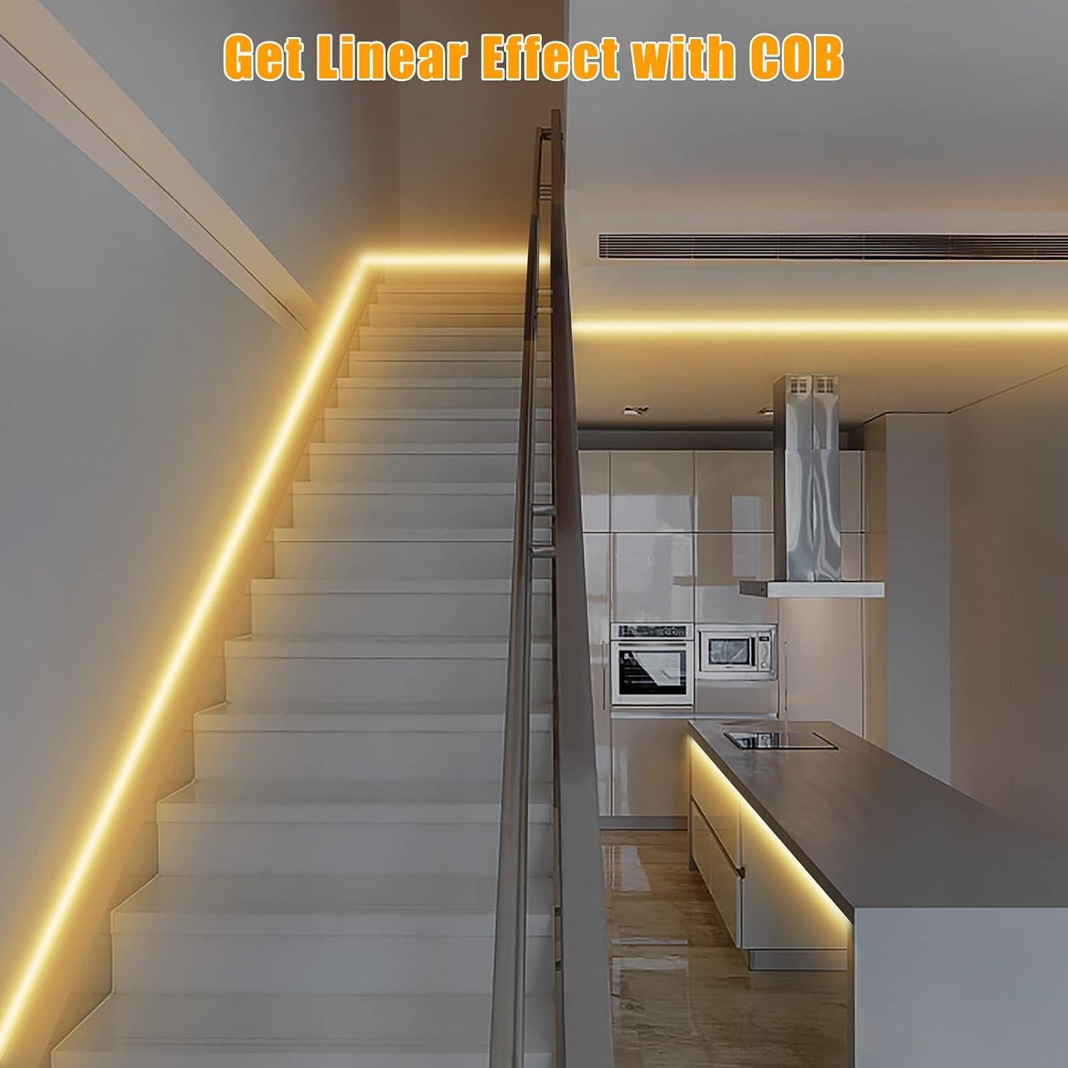 Cinta LED COB 5m Ajustable Tatazone 2700K-6500K Control Voz