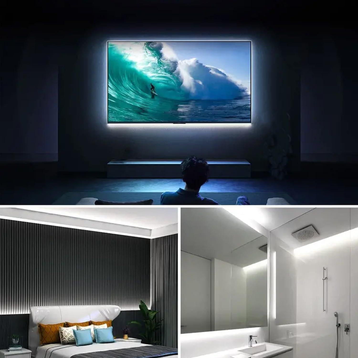 Tira de luces LED COB blanca 1.0m regulable USB XZKJ