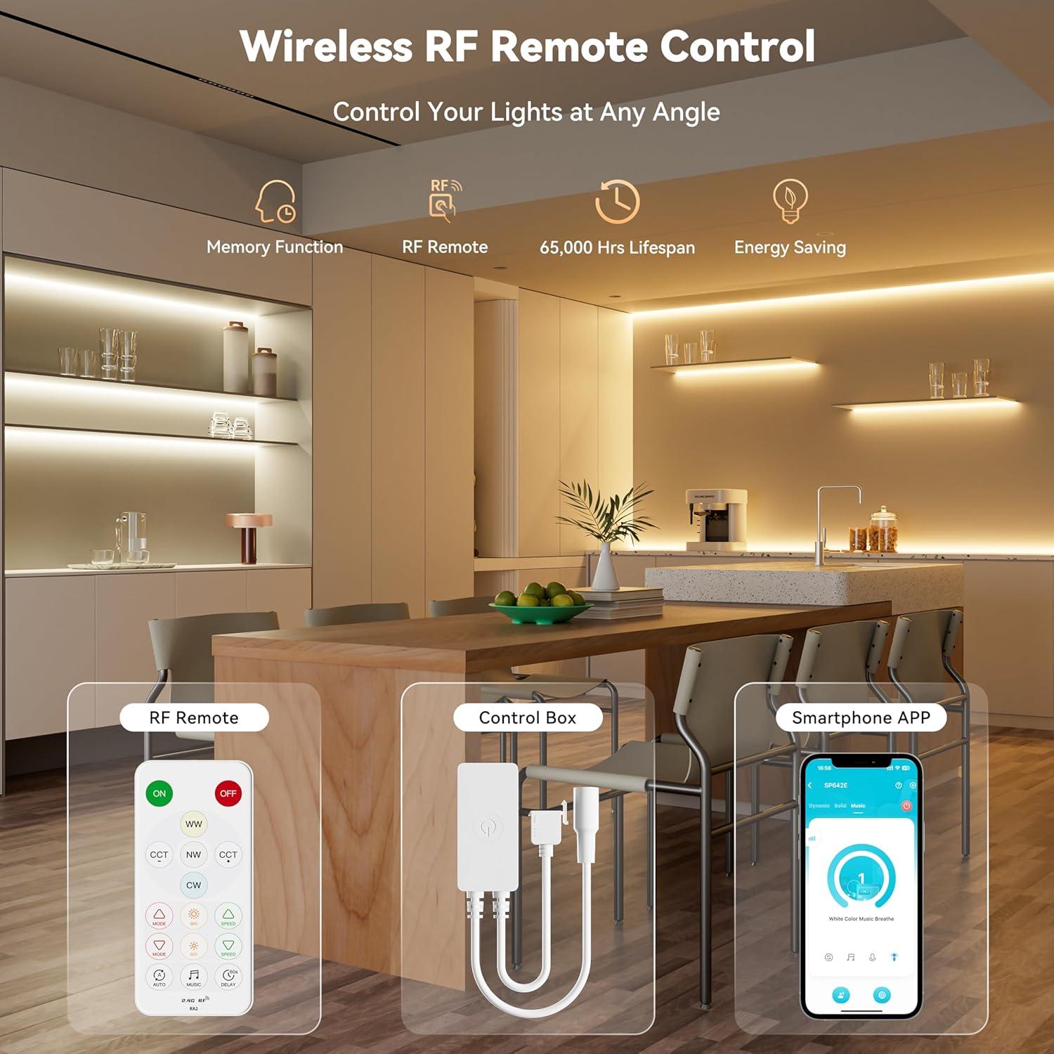 Tira LED COB PAUTIX 10m Ajustable 2700K-6500K CRI90+