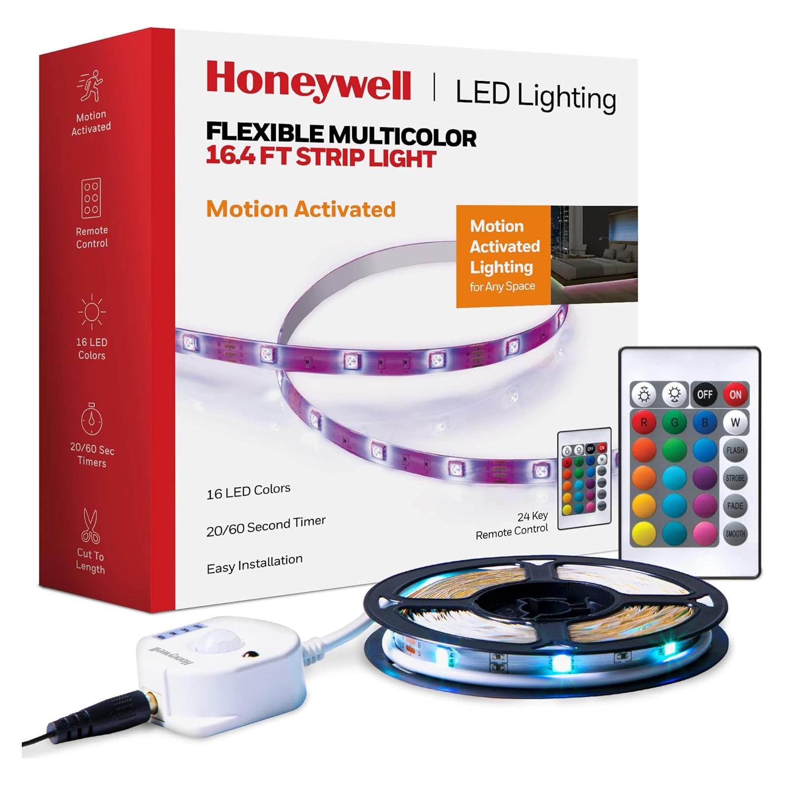 Tira LED de 5m Honeywell RGB con control remoto y sensor