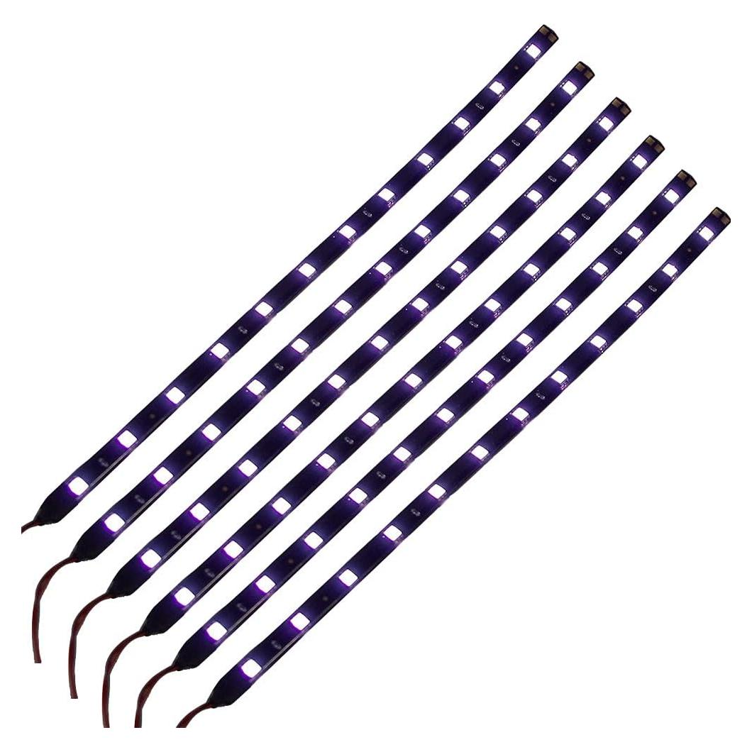 Tira LED Impermeable 30cm HYADA 12V 12 LEDs Blanco - Paquete de 6