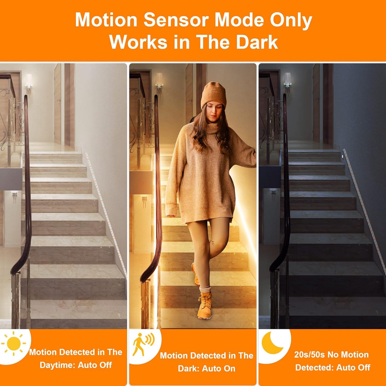 Kit de Luces LED Bajo Gabinete LAFULIT 10 PCS con Sensor y Control Remoto