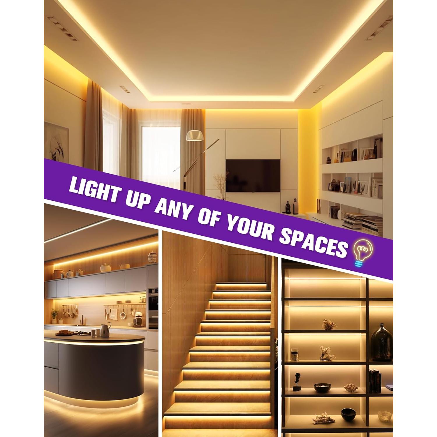 Tira LED COB 12V HitLights 5m Blanco Cálido 3000K 2400 LEDs