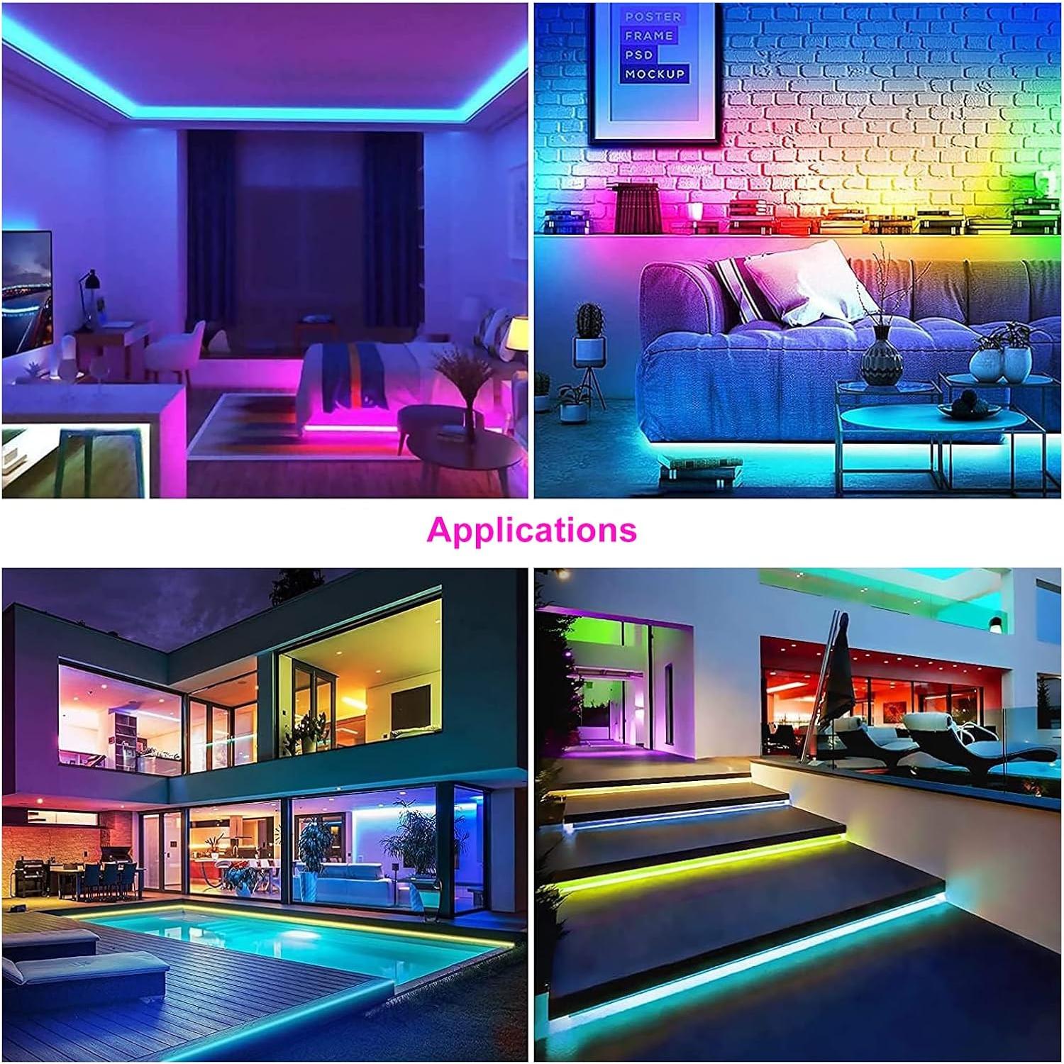 Tira de LED RGB 5V Icever WS2812B 16.4FT 300 LEDs IP30