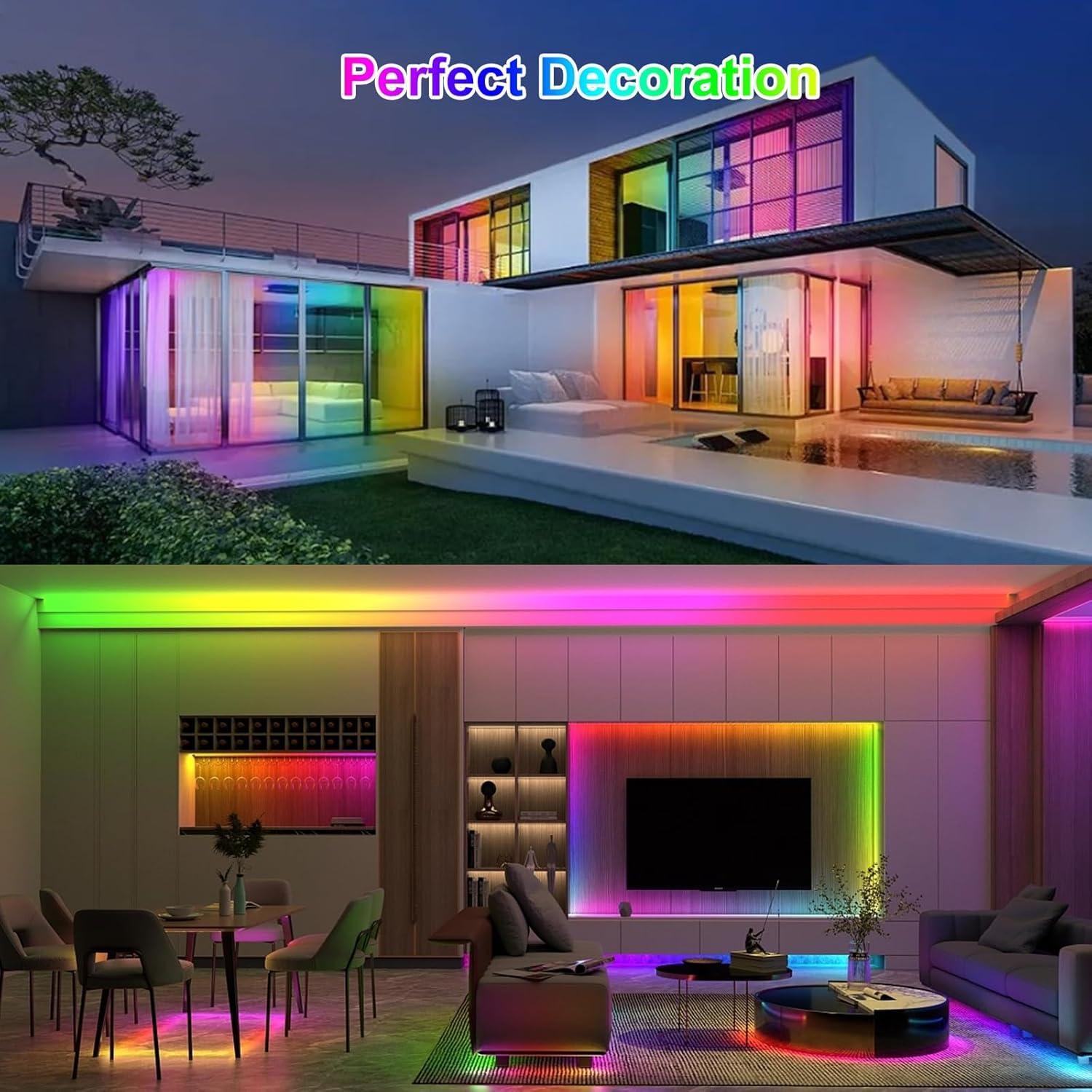 Tira de LED RGB 5V Icever WS2812B 16.4FT 300 LEDs IP30