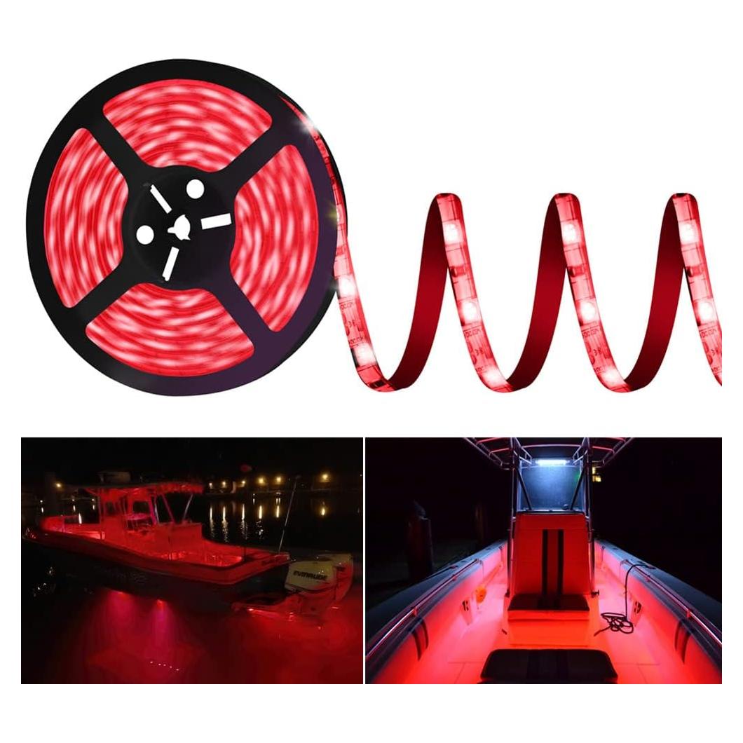 Luces LED de tira HOKIION 6m para botes Pontoon a prueba de agua