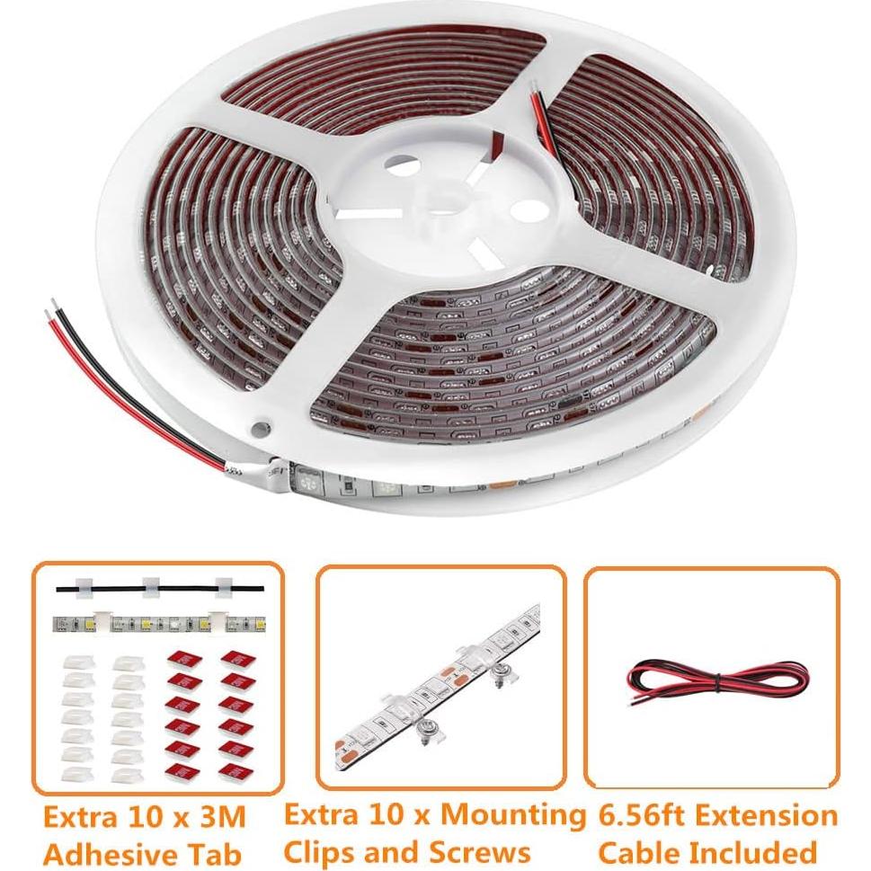 Luces LED de tira HOKIION 6m para botes Pontoon a prueba de agua