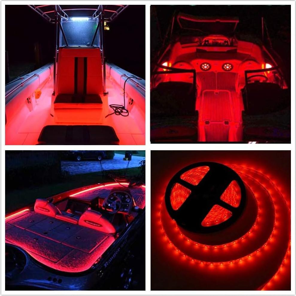 Luces LED de tira HOKIION 6m para botes Pontoon a prueba de agua
