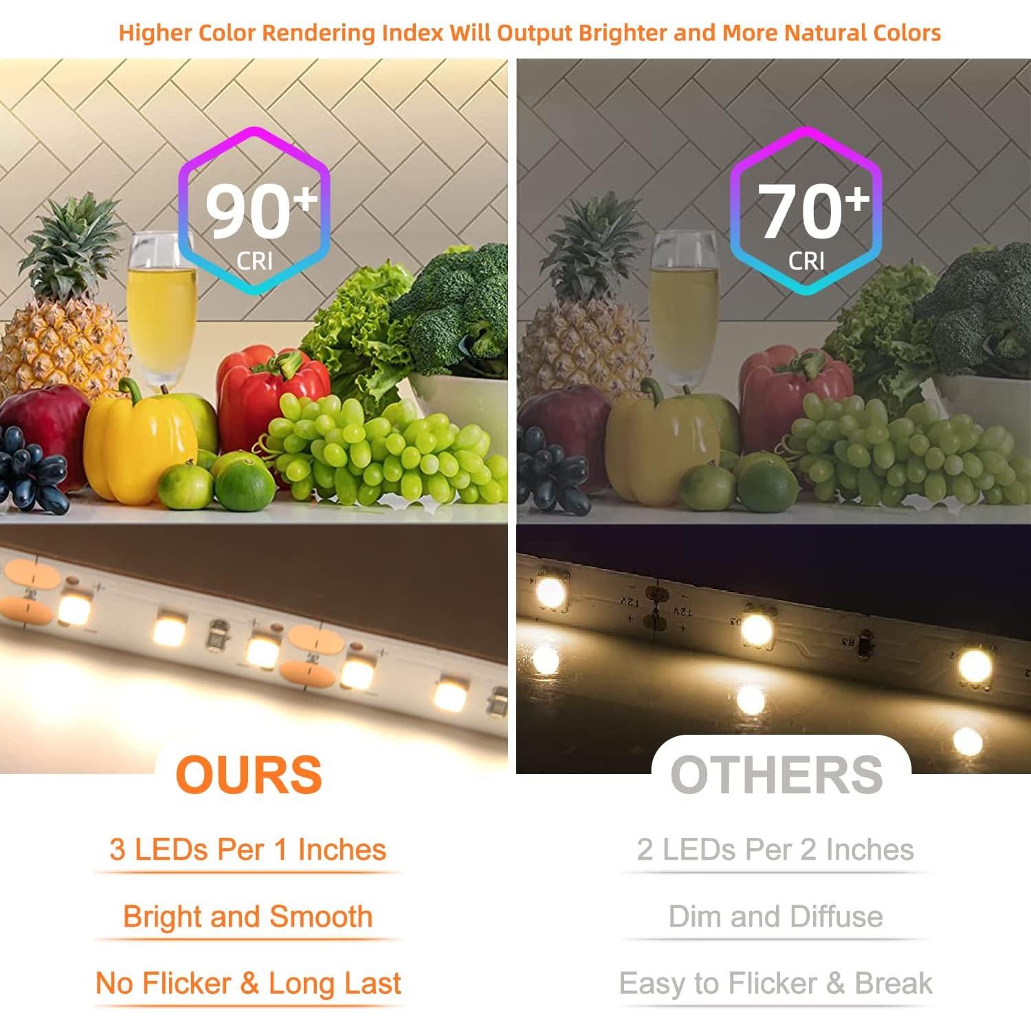 Tira LED Cálida 12V VST 2.5m 120 LEDs/m 1000Lm CRI 90+