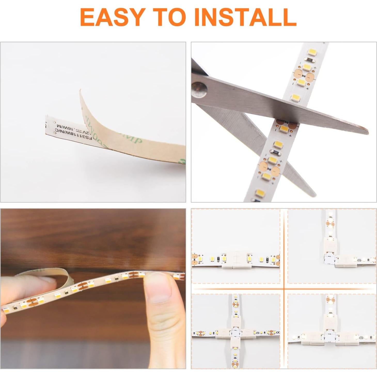 Tira LED Cálida 12V VST 2.5m 120 LEDs/m 1000Lm CRI 90+