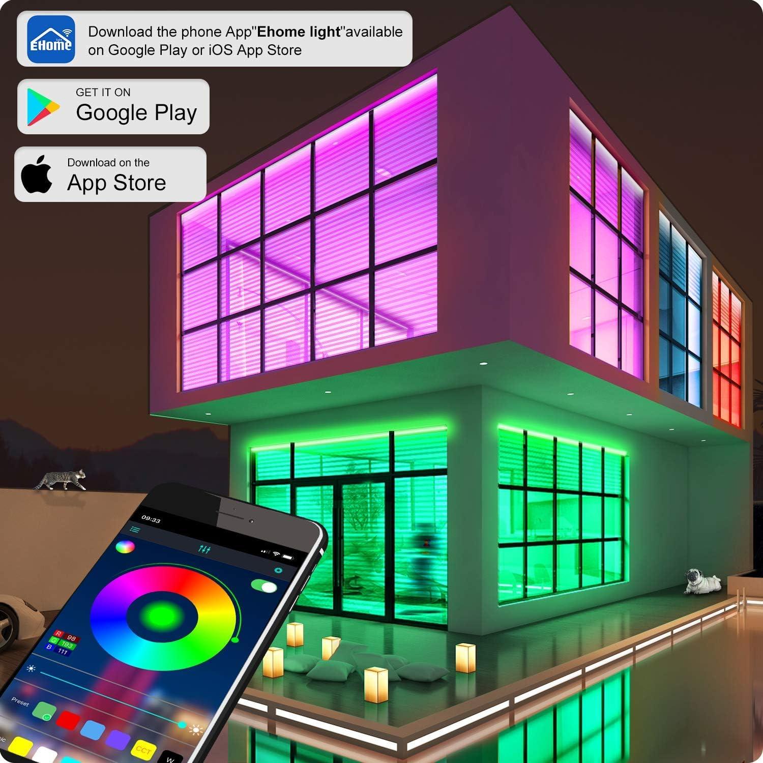 Tira LED RGB 25m Micomlan con Control APP y Música