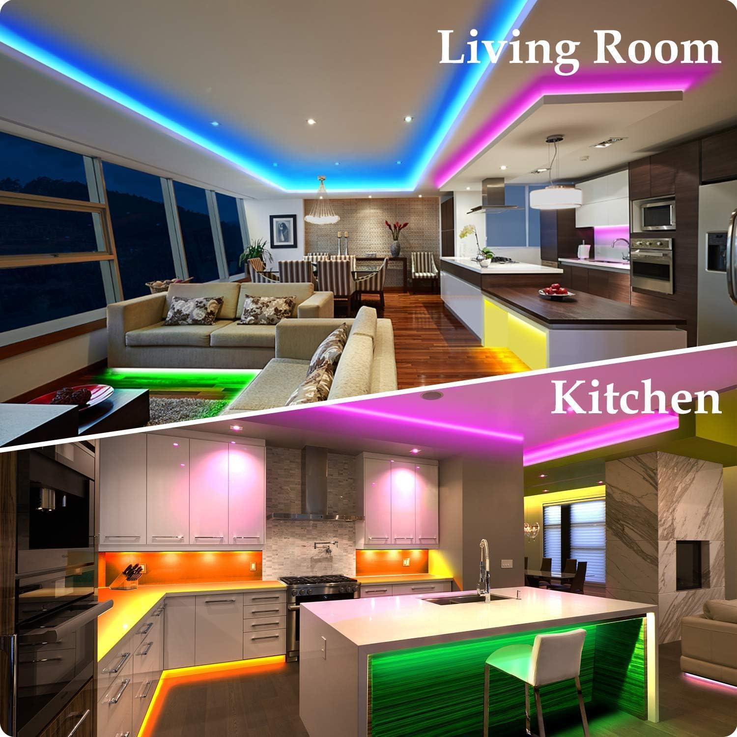 Tira LED RGB 25m Micomlan con Control APP y Música