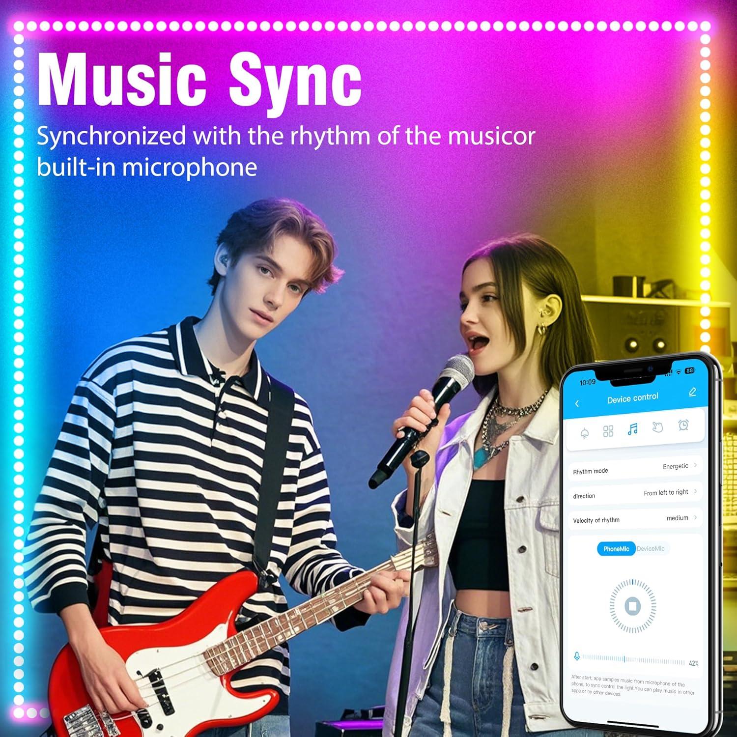 Tira de Luz LED VOLIVO 61m Bluetooth RGB Control App