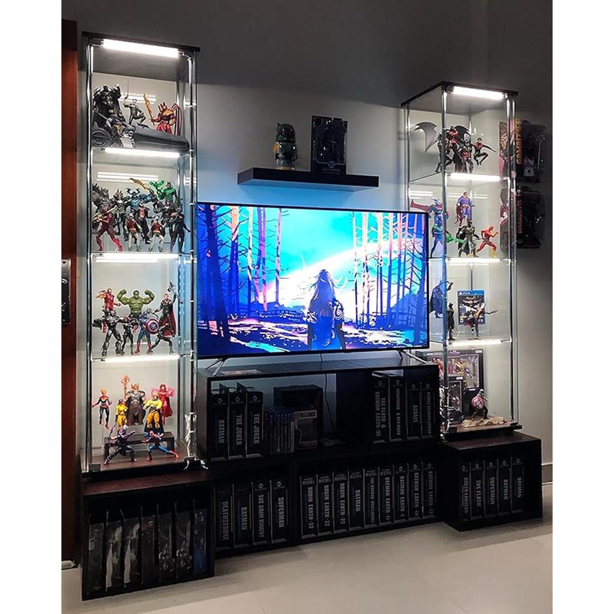 Cefrank Luces LED de Exhibición 4 Barras 6000K Blanco Frío