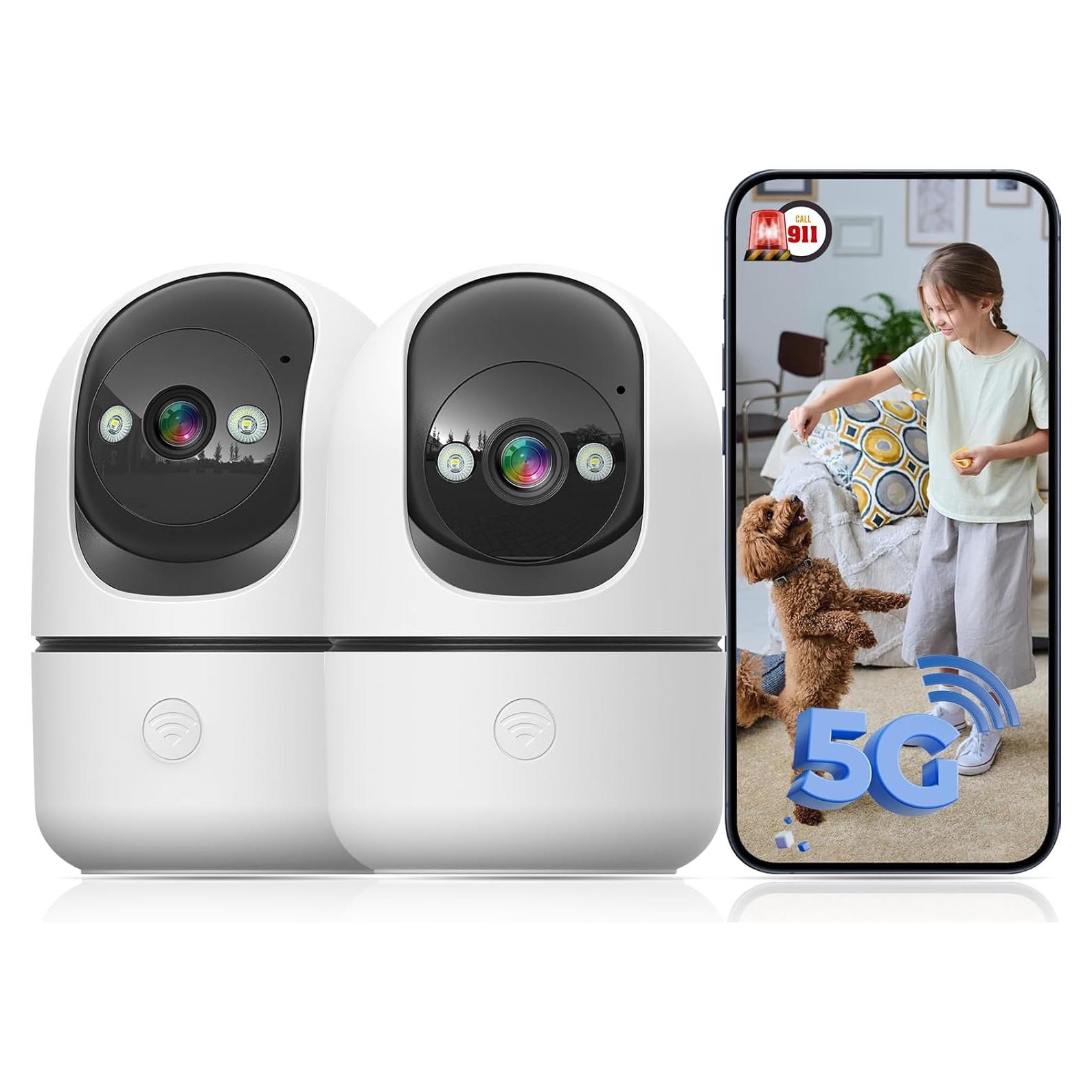 Cámara de Seguridad Interior WiFi 2K JWQPO con Detección AI