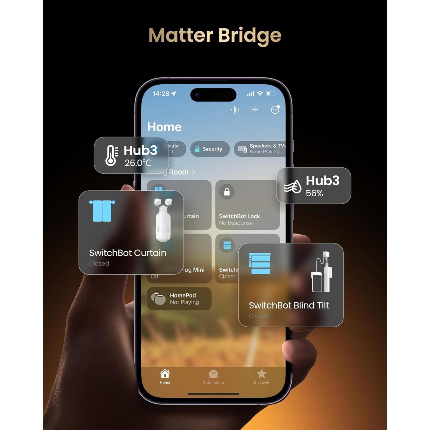 SwitchBot Hub 3 - Hub Inteligente con Pantalla IPS 2.4" y Control IR