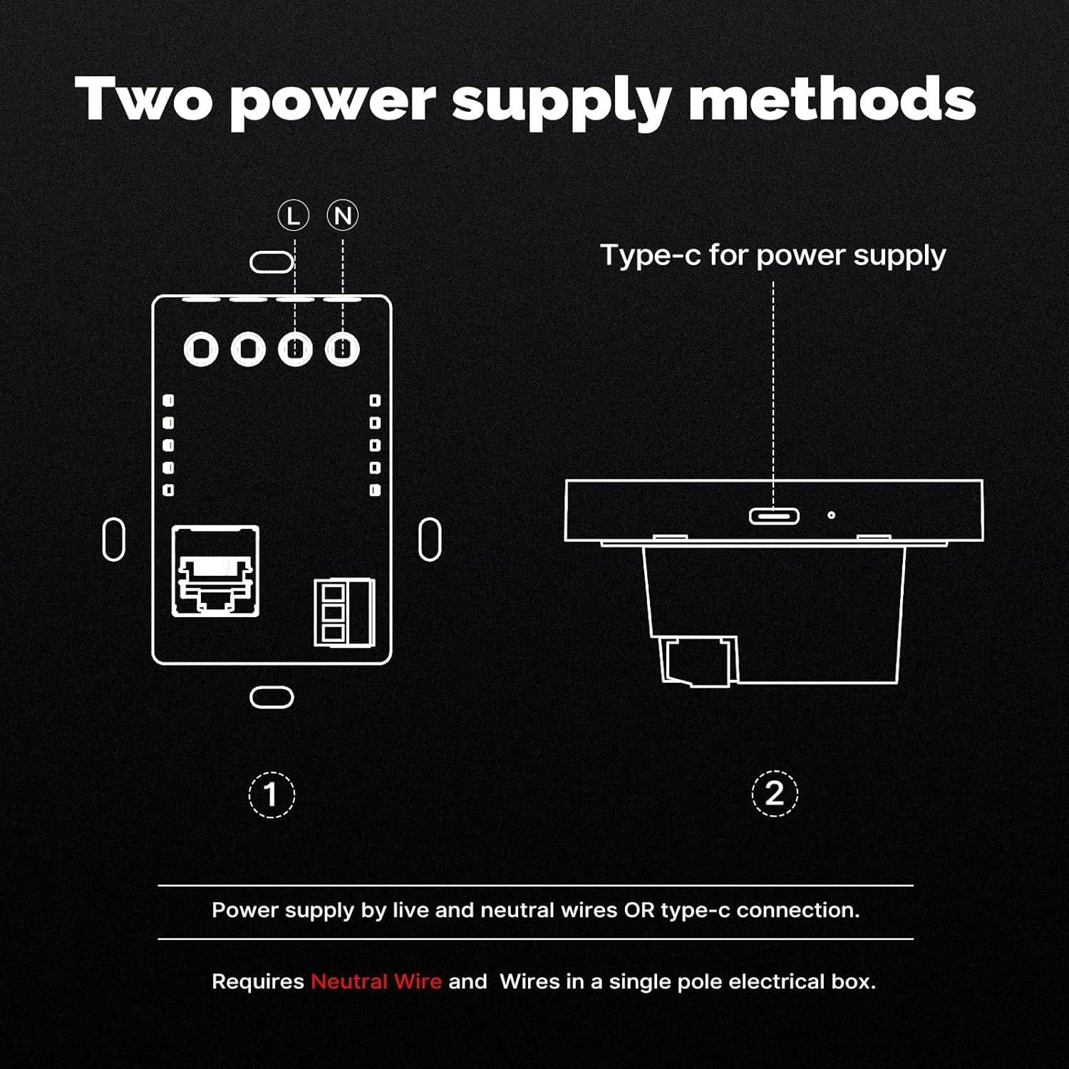 Panel de Control Táctil Inteligente MOES 5" con Alexa