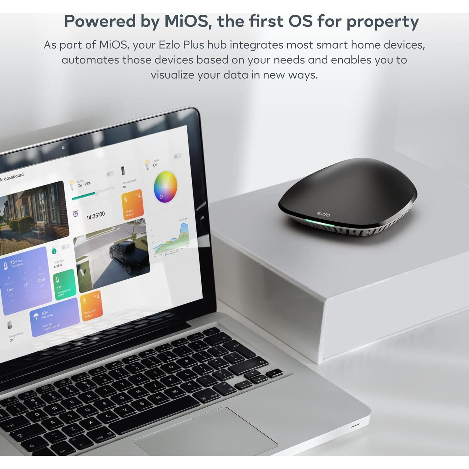 Hub de Hogar Inteligente Ezlo Plus con Zigbee y Z-Wave